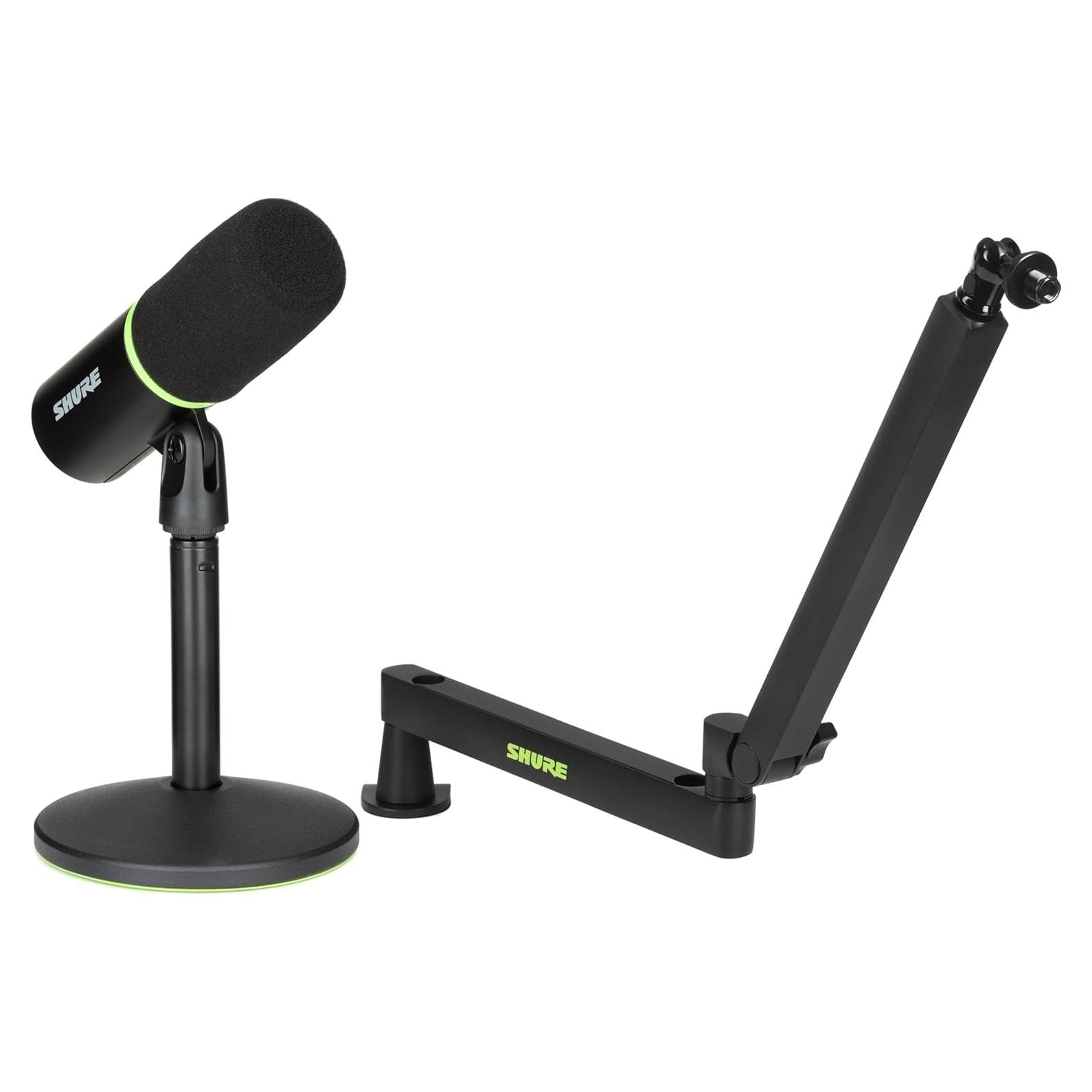 Micrófono USB Shure MV6 para Juegos y Streaming con Soporte