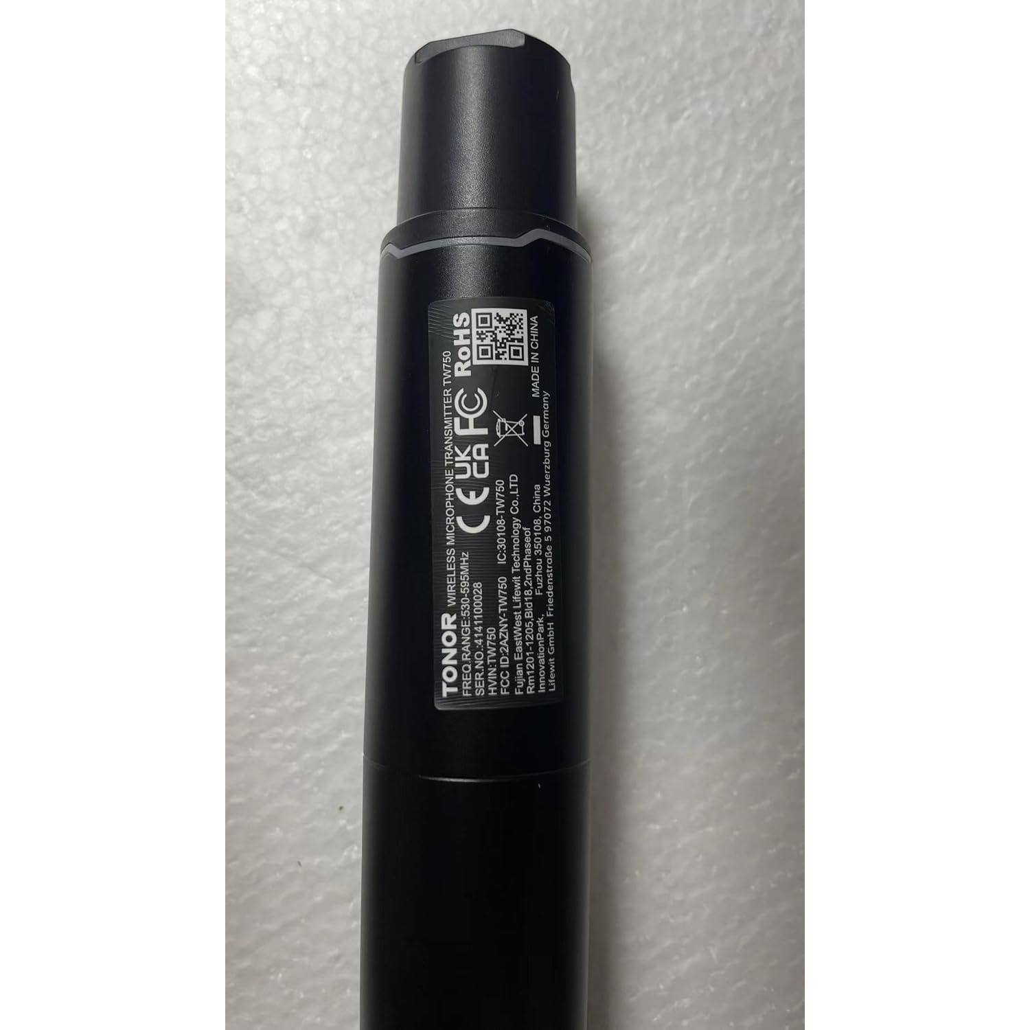 Sistema de Micrófono Inalámbrico TONOR TW750, 2 Micrófonos Recargables