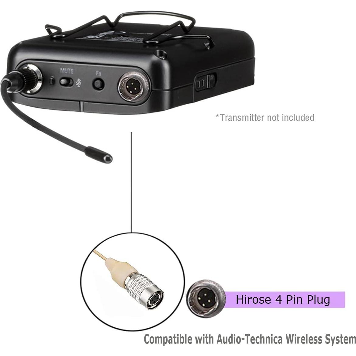 Micrófono de Auricular Omnidireccional Haoin Ha-1720T Beige 1.2m