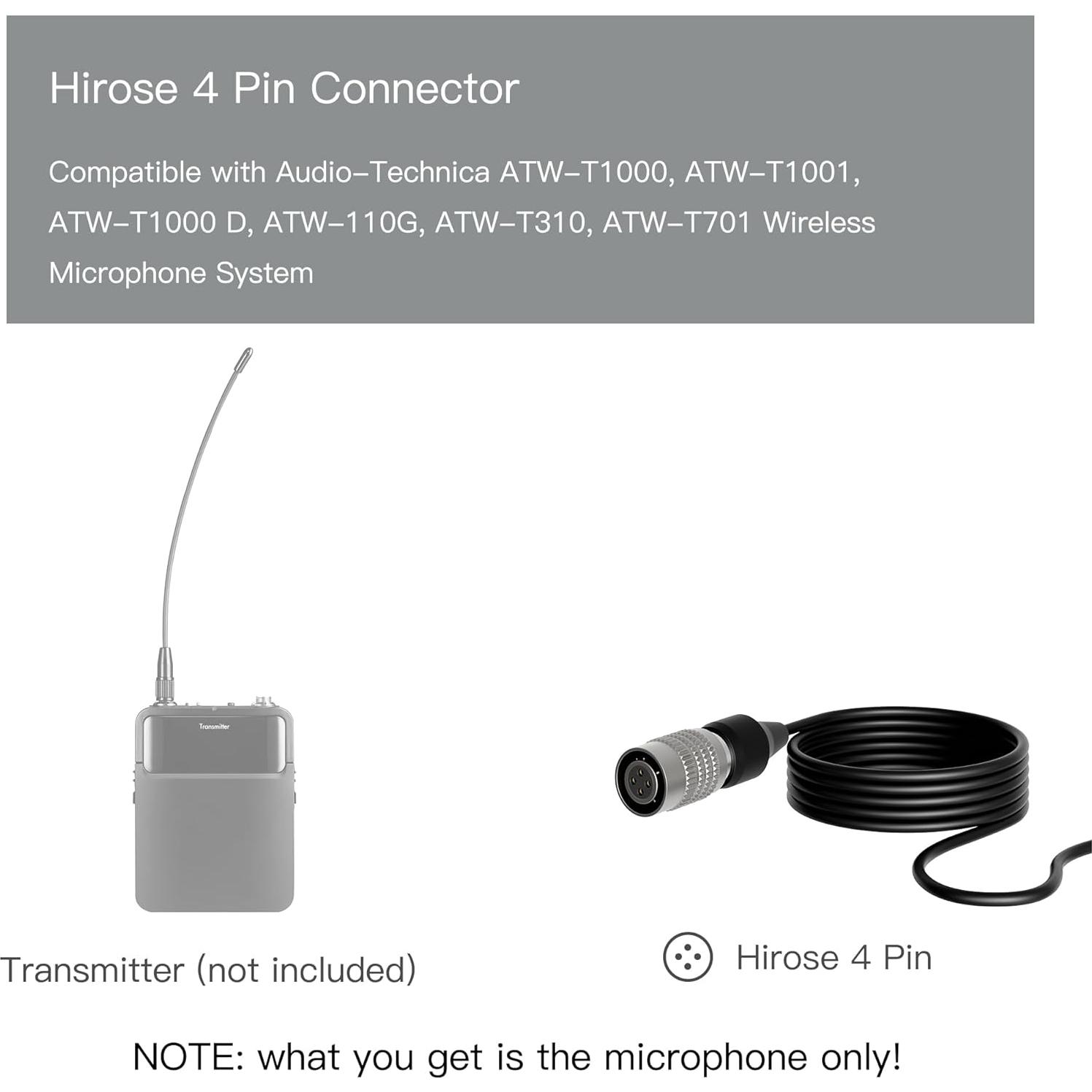 Micrófono Lavalier JK MIC-J 044 para Audio-Technica