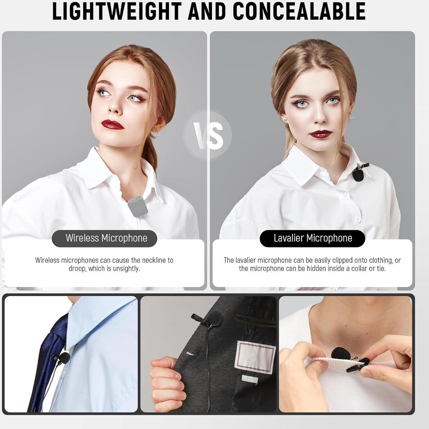 Micrófono Lavalier NEEWER CM5 2 Pack TRS 3.5mm Omnidireccional