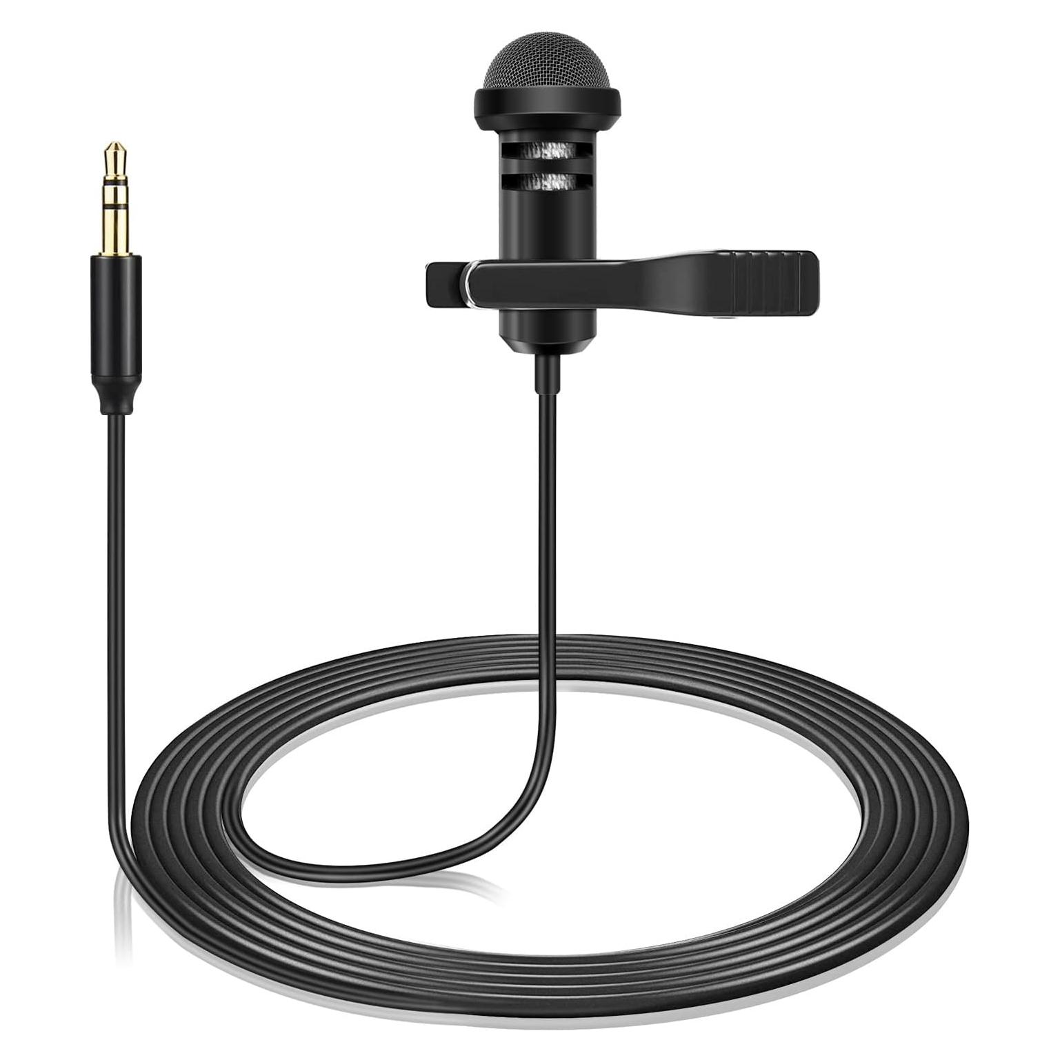 Micrófono Lavalier Omnidireccional Weishan 1.5m para Rode y DJI