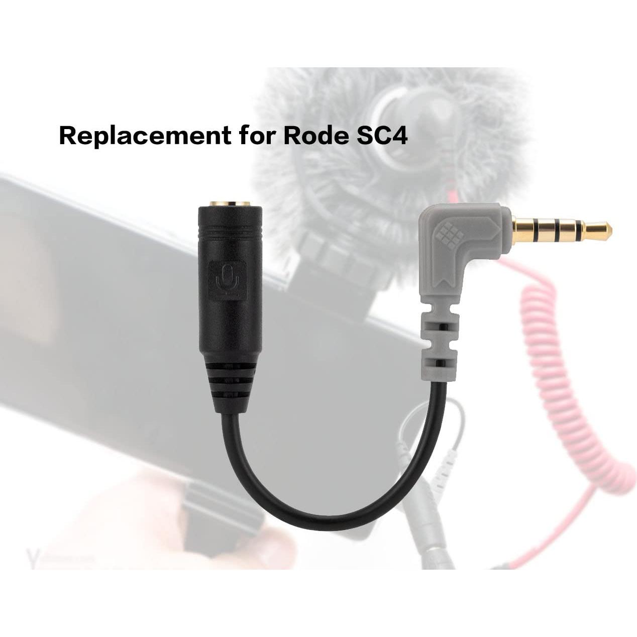 Cable adaptador de micrófono UNCLE LIGHT SC4 3.5mm TRS a TRRS