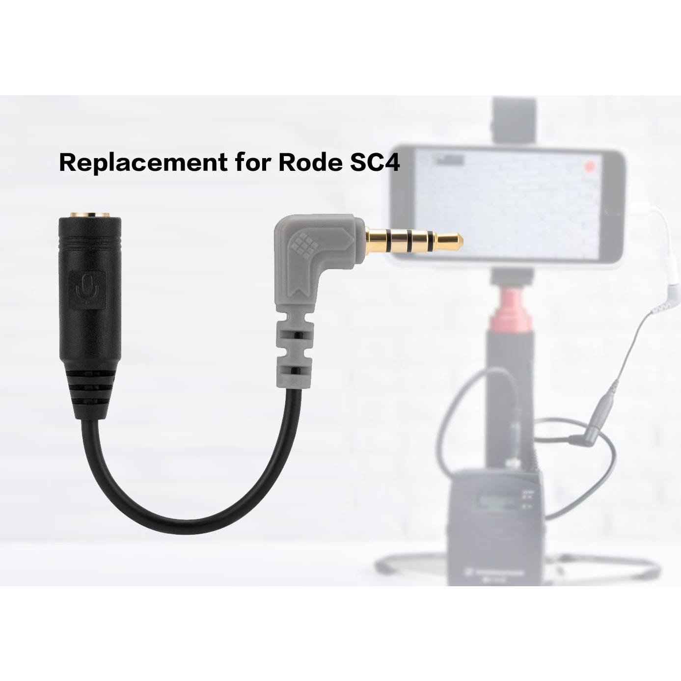 Cable adaptador de micrófono UNCLE LIGHT SC4 3.5mm TRS a TRRS