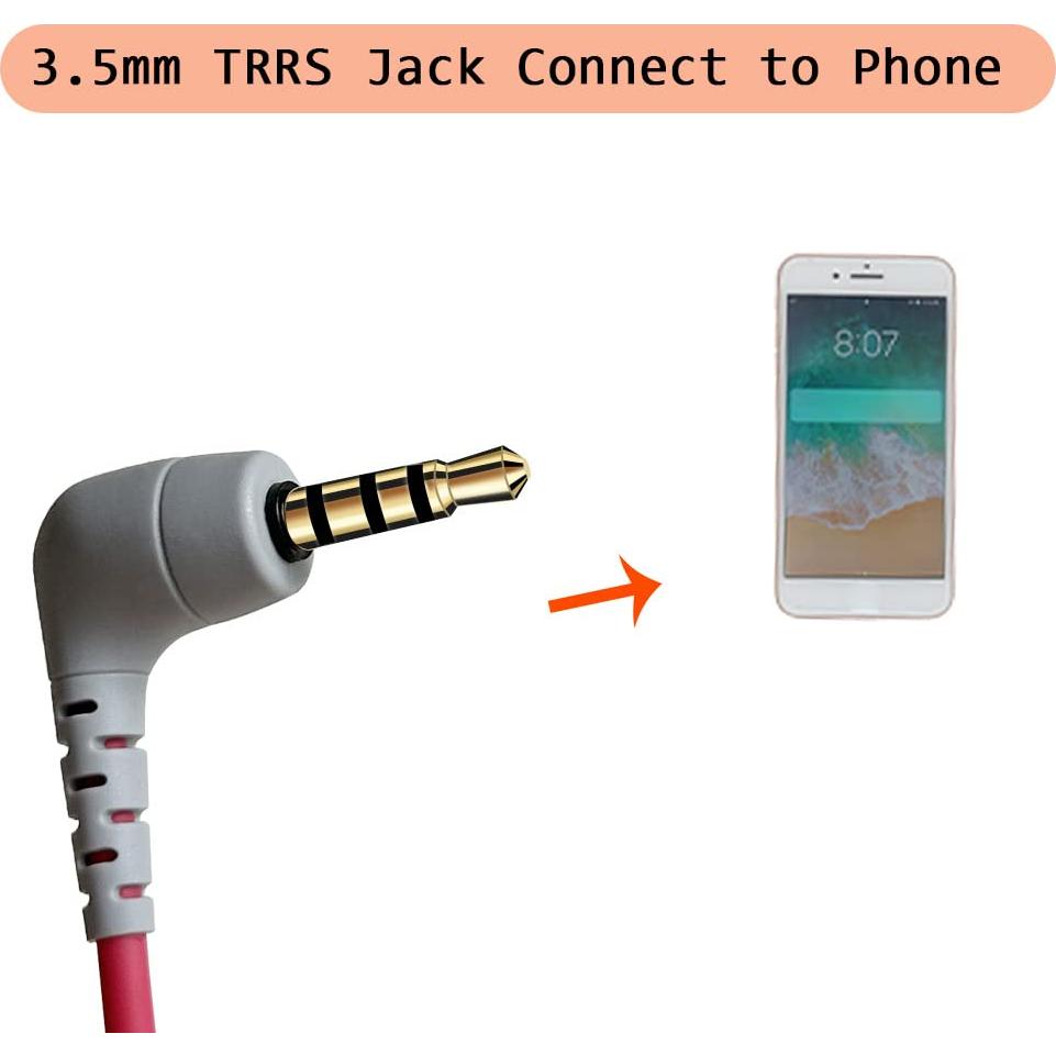 Adaptador QJYTH TRS a TRRS 3.5mm para Micrófonos Externos