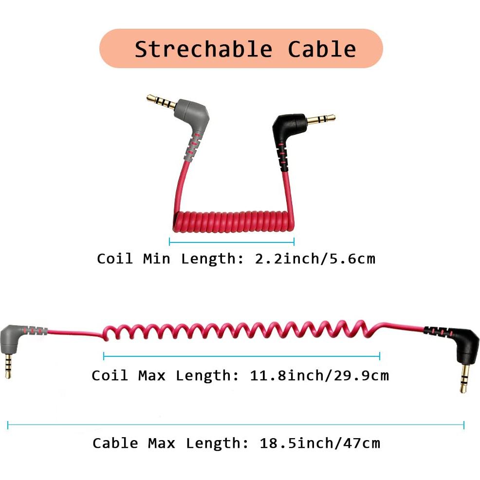 Adaptador QJYTH TRS a TRRS 3.5mm para Micrófonos Externos