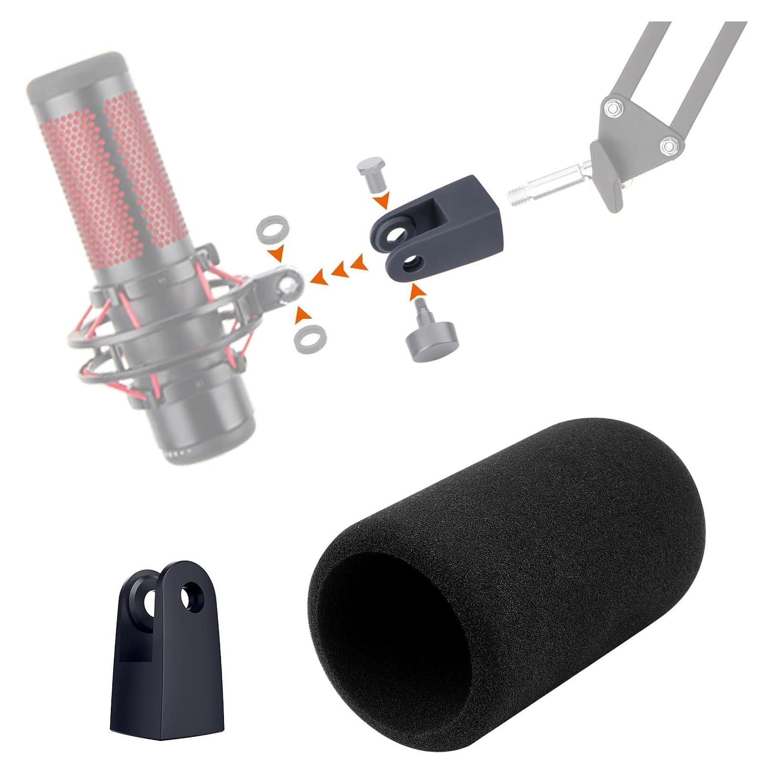 Filtro Pop HyperX QuadCast con Adaptador - Reducción de Ruido