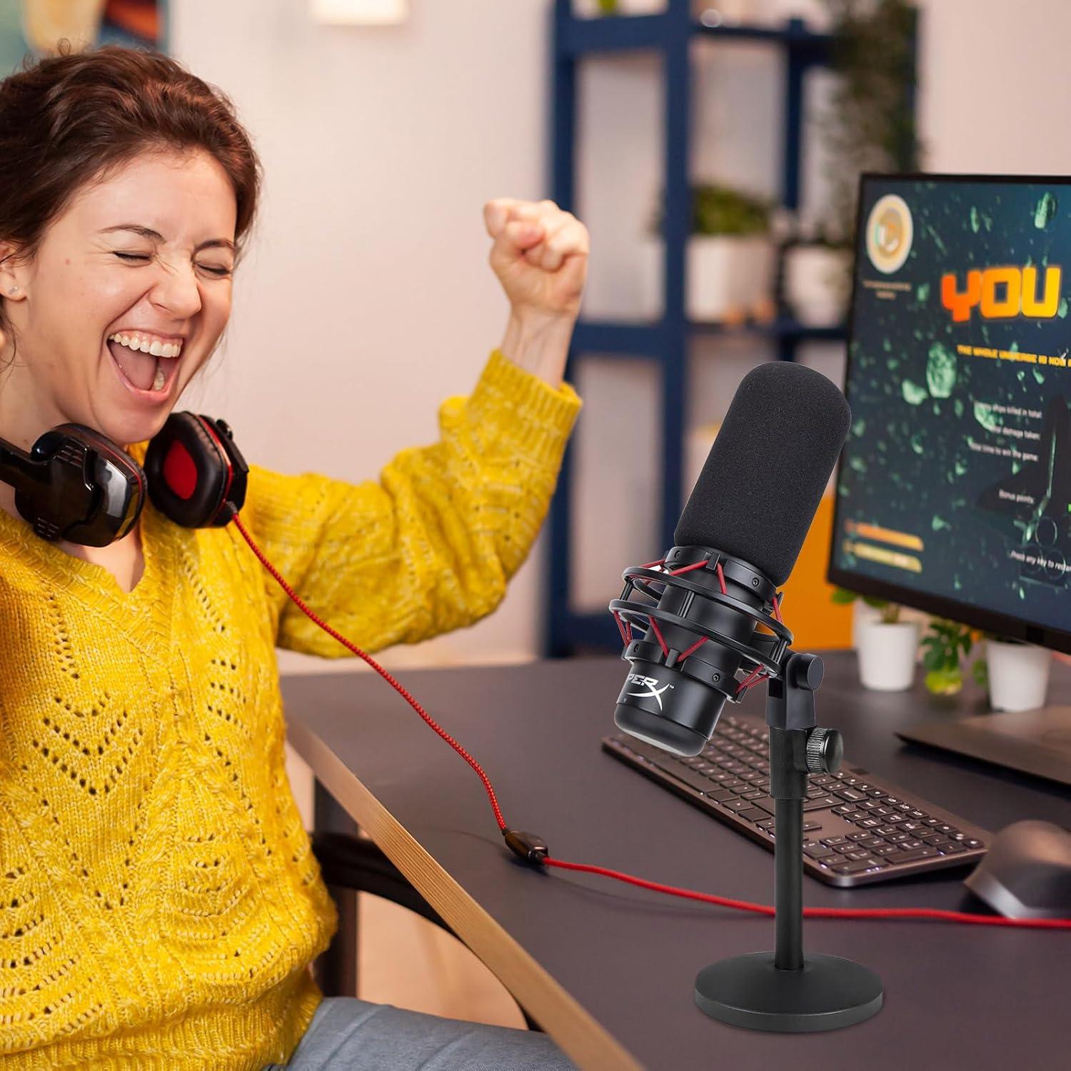 Filtro Pop HyperX QuadCast con Adaptador - Reducción de Ruido