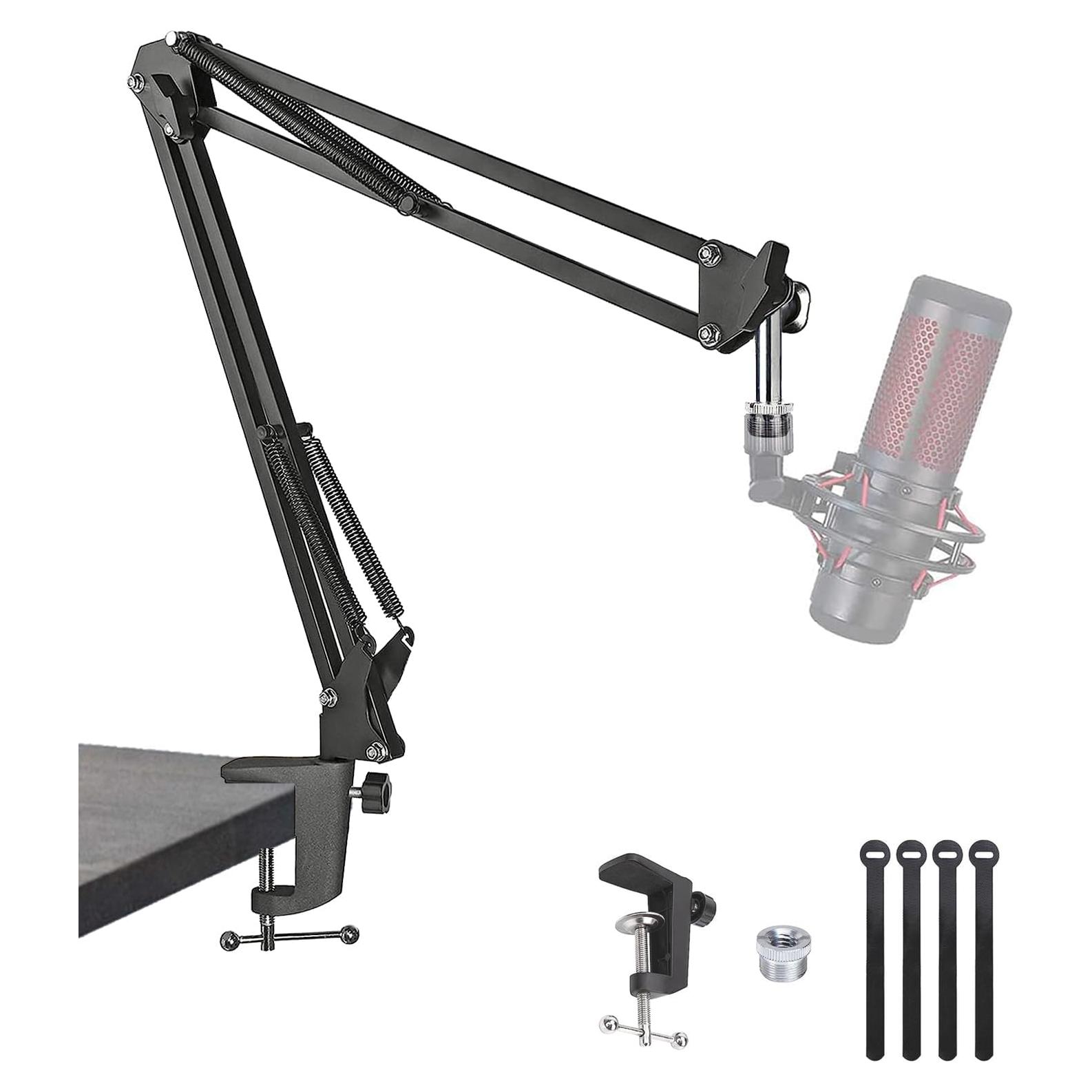 Brazo de Tijera Ajustable HyperX Quadcast S - Soporte Micrófono