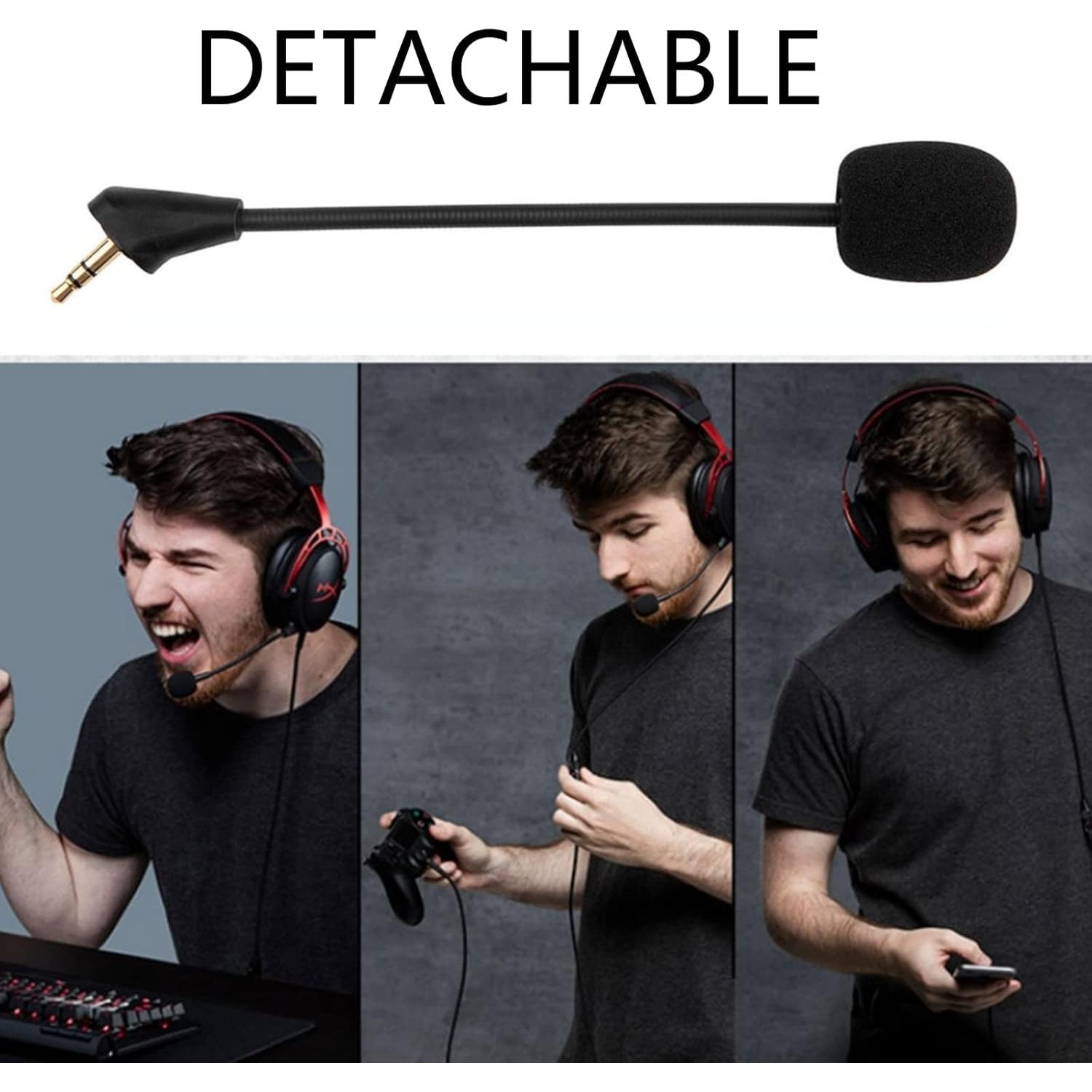 Micrófono Boom Sqrmekoko para Auriculares HyperX Cloud Alpha