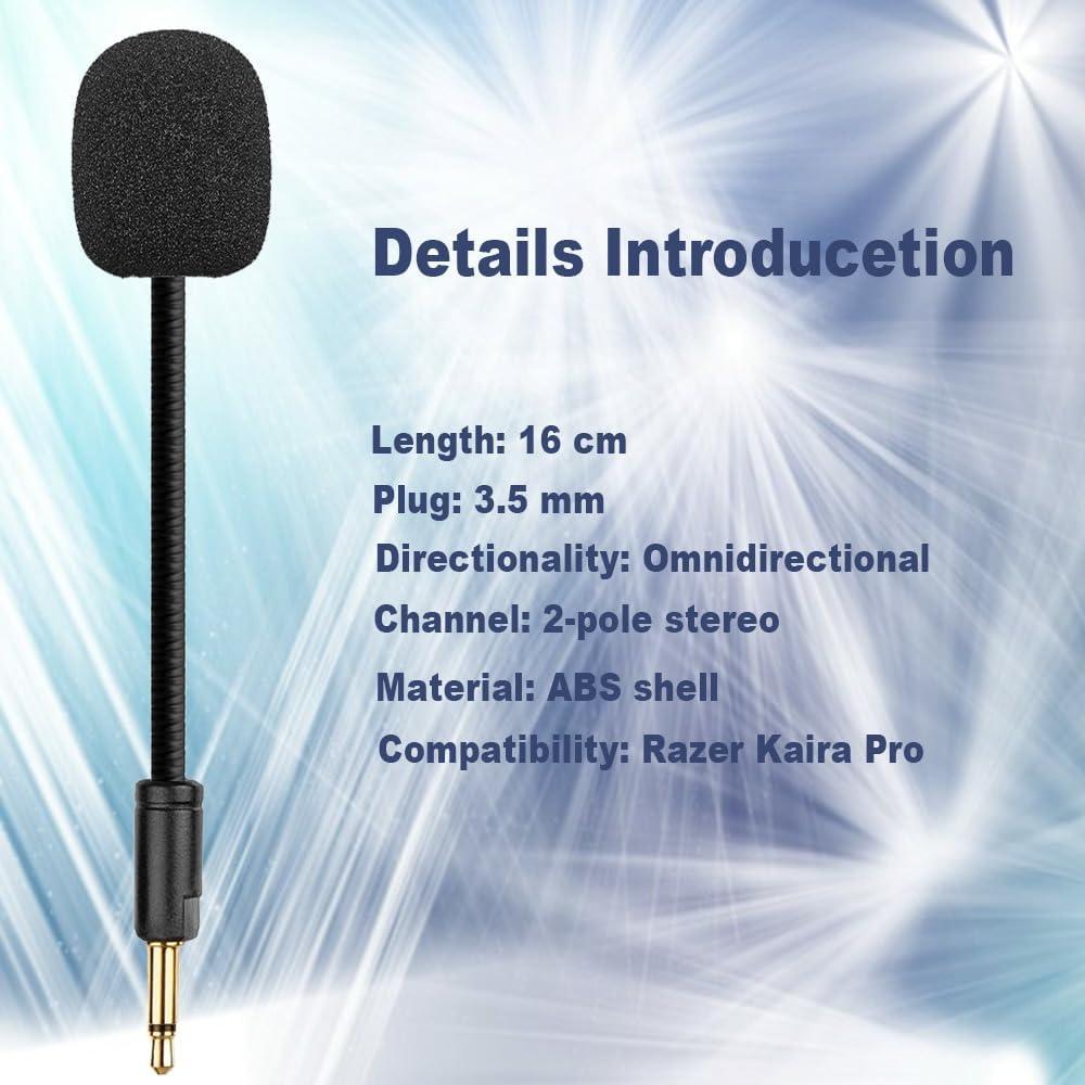 Micrófono de Reemplazo CLANMOU para Razer Kaira Pro 3.5mm