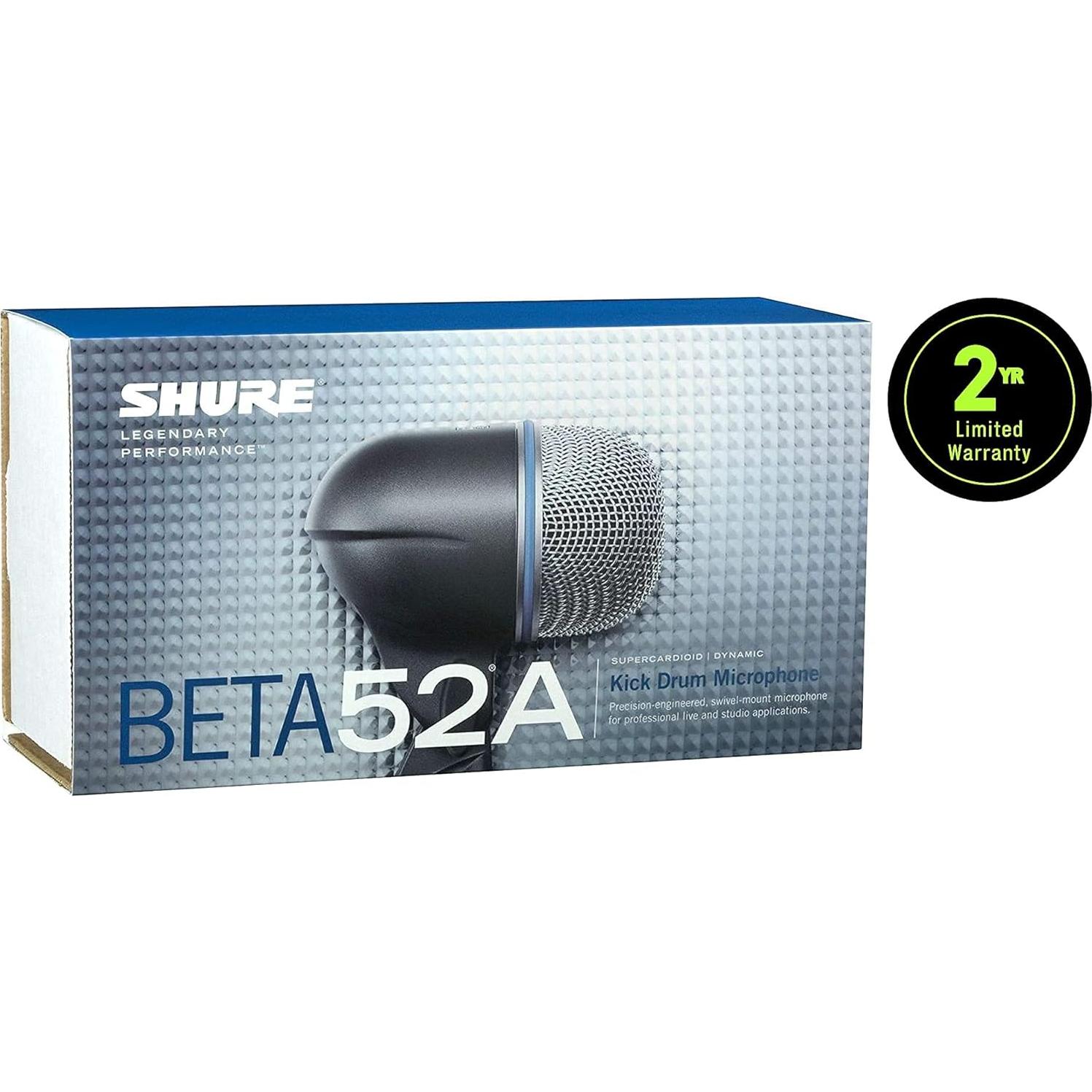 Micrófono Dinámico Shure BETA 52A para Bombo - Supercardioide