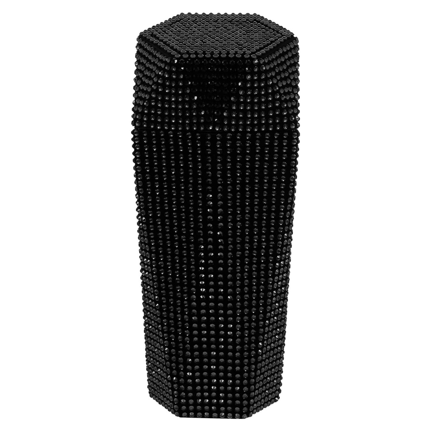 Basurero de Coche iplusmile con Tapa y Rhinestones Negro