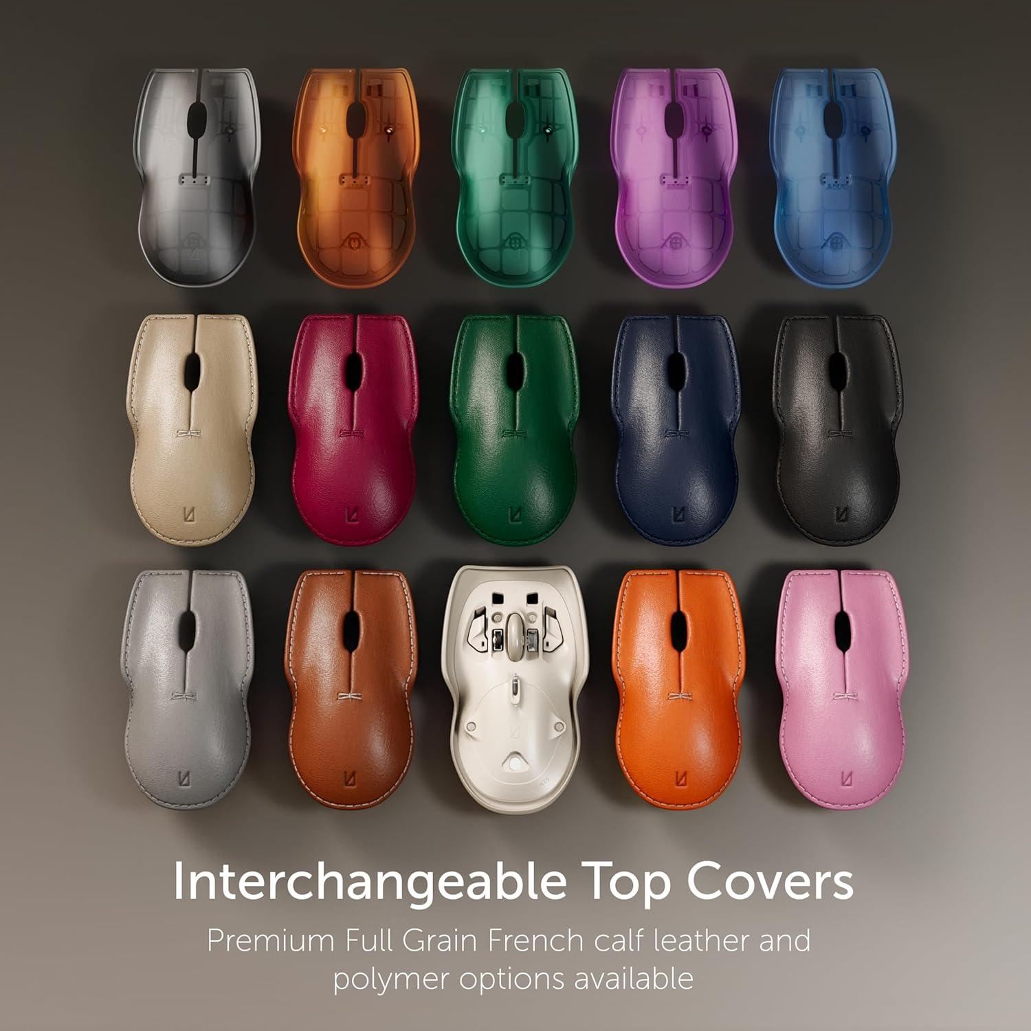 Ratón Inalámbrico Bluetooth Lunar Artefacts Recargable Ambidiestro Azul