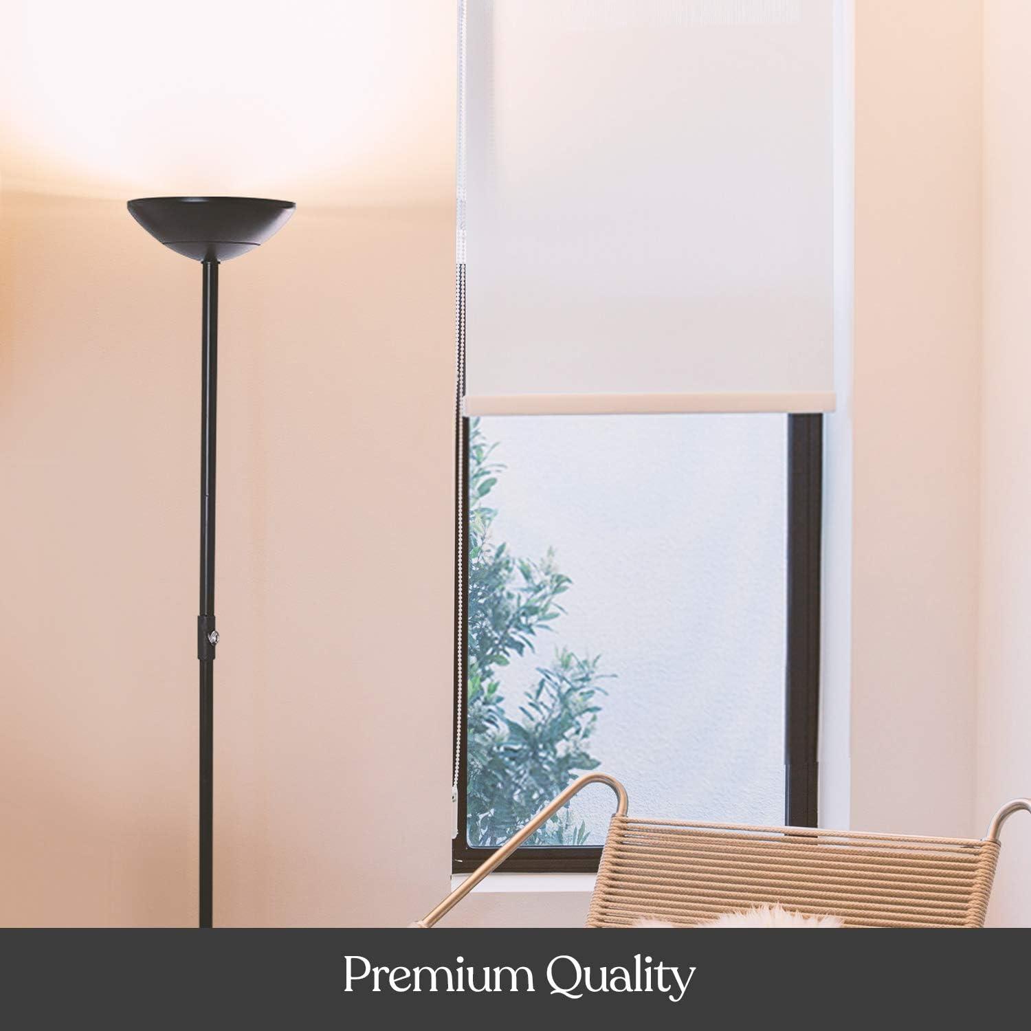 Lámpara de pie LED Brightech SkyLite, regulable 24W, negra