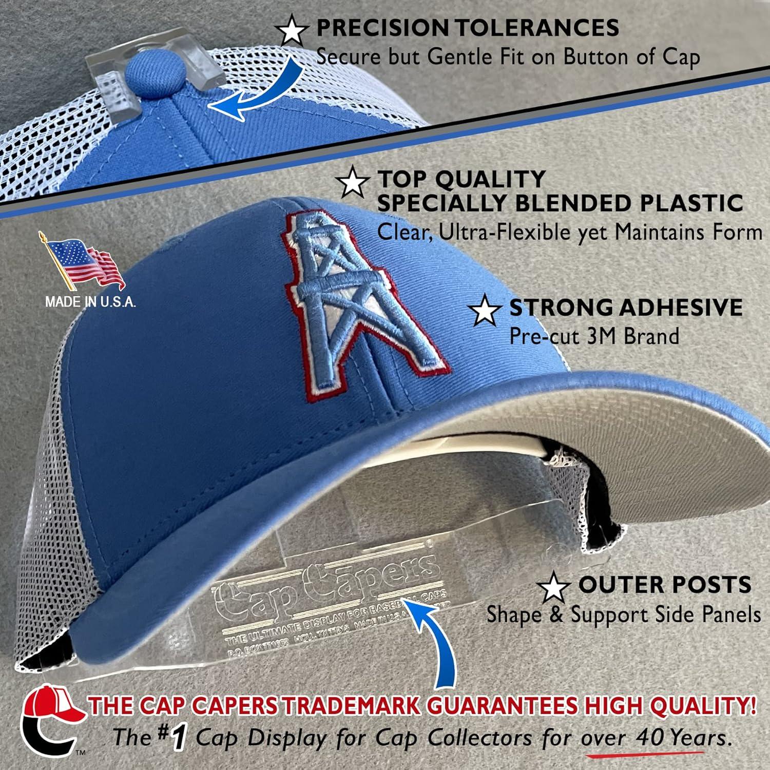 Soporte de Gorras de Béisbol Cap Capers - Montaje en Pared, 12 Unidades