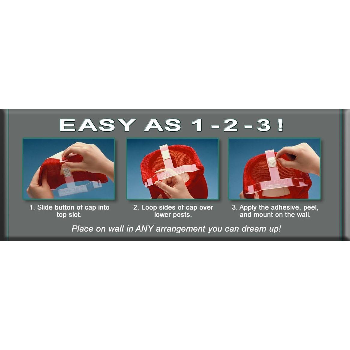 Soporte de Gorras de Béisbol Cap Capers - Montaje en Pared, 12 Unidades