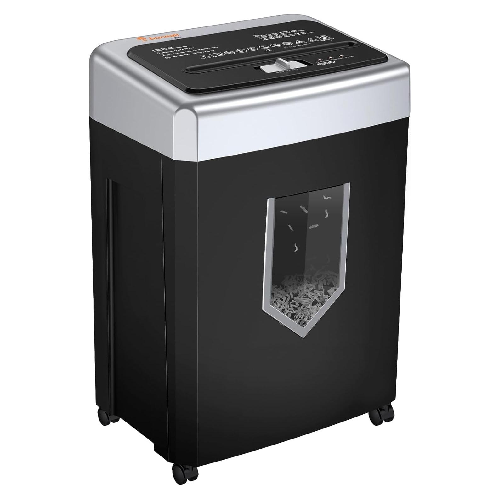 Trituradora de Papel Bonsaii C169-B 15 Hojas Corte Cruzado