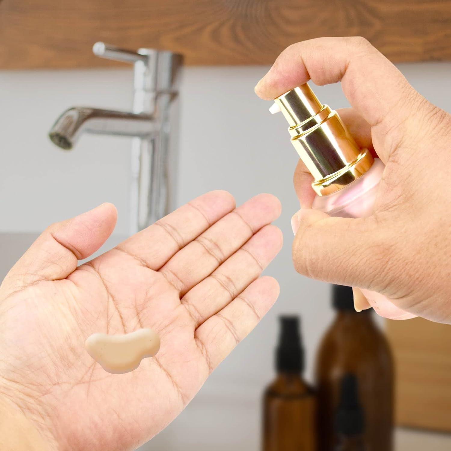 Bomba de Base Ajustable WATAWA para Maquillaje Doble Oro