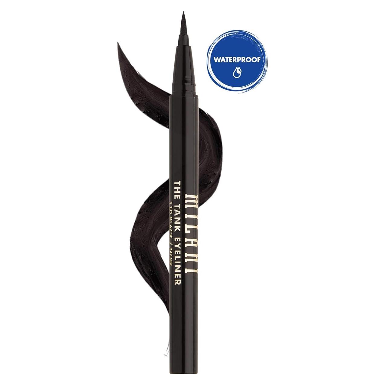 Eyeliner Líquido Milani The Tank Negro Impermeable 12 Horas