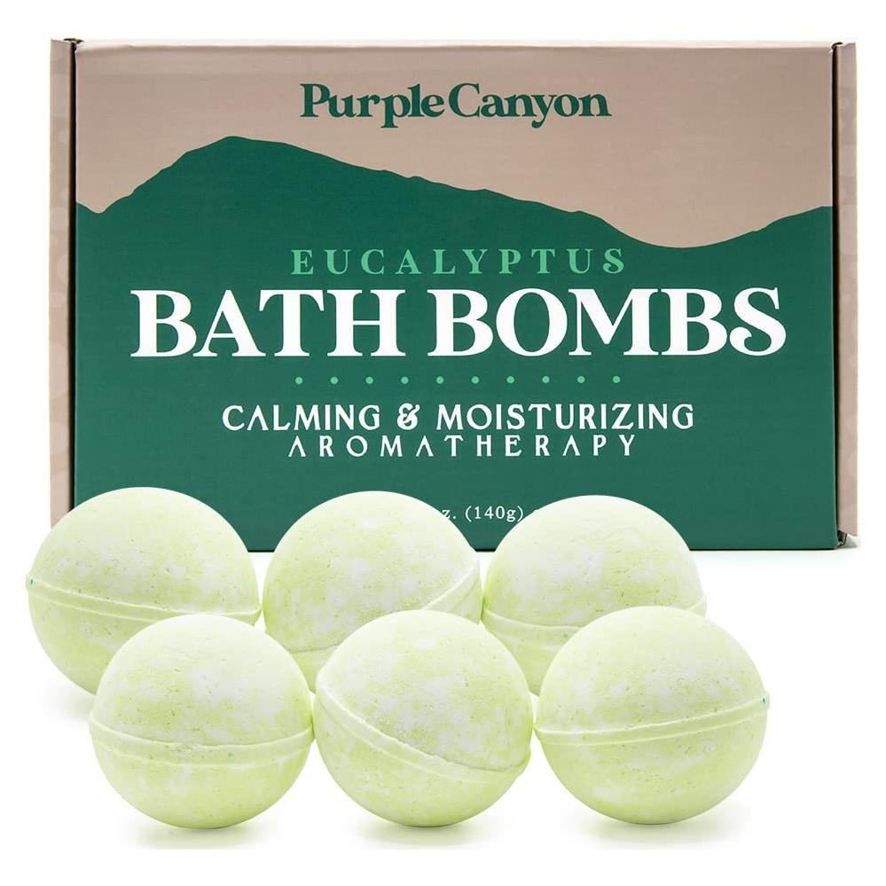 Set de 6 Bombas de Baño Eucalipto Menta Purple Canyon