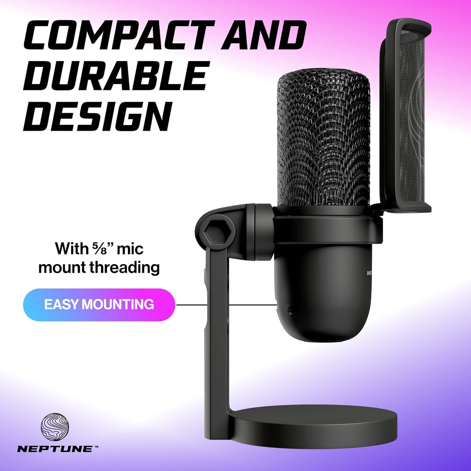 Micrófono de Juego Neptune NSGM | Streaming y Podcasting USB