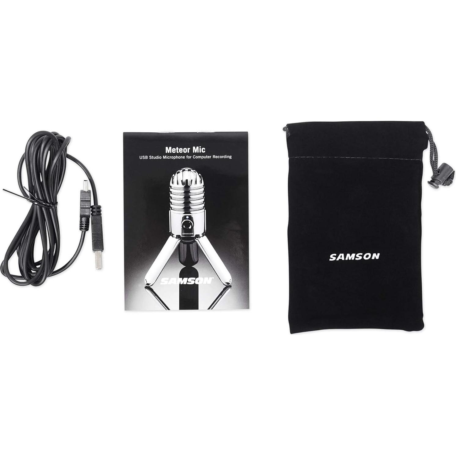 Micrófono Condensador USB Samson Meteor Mic 25mm Cardioide