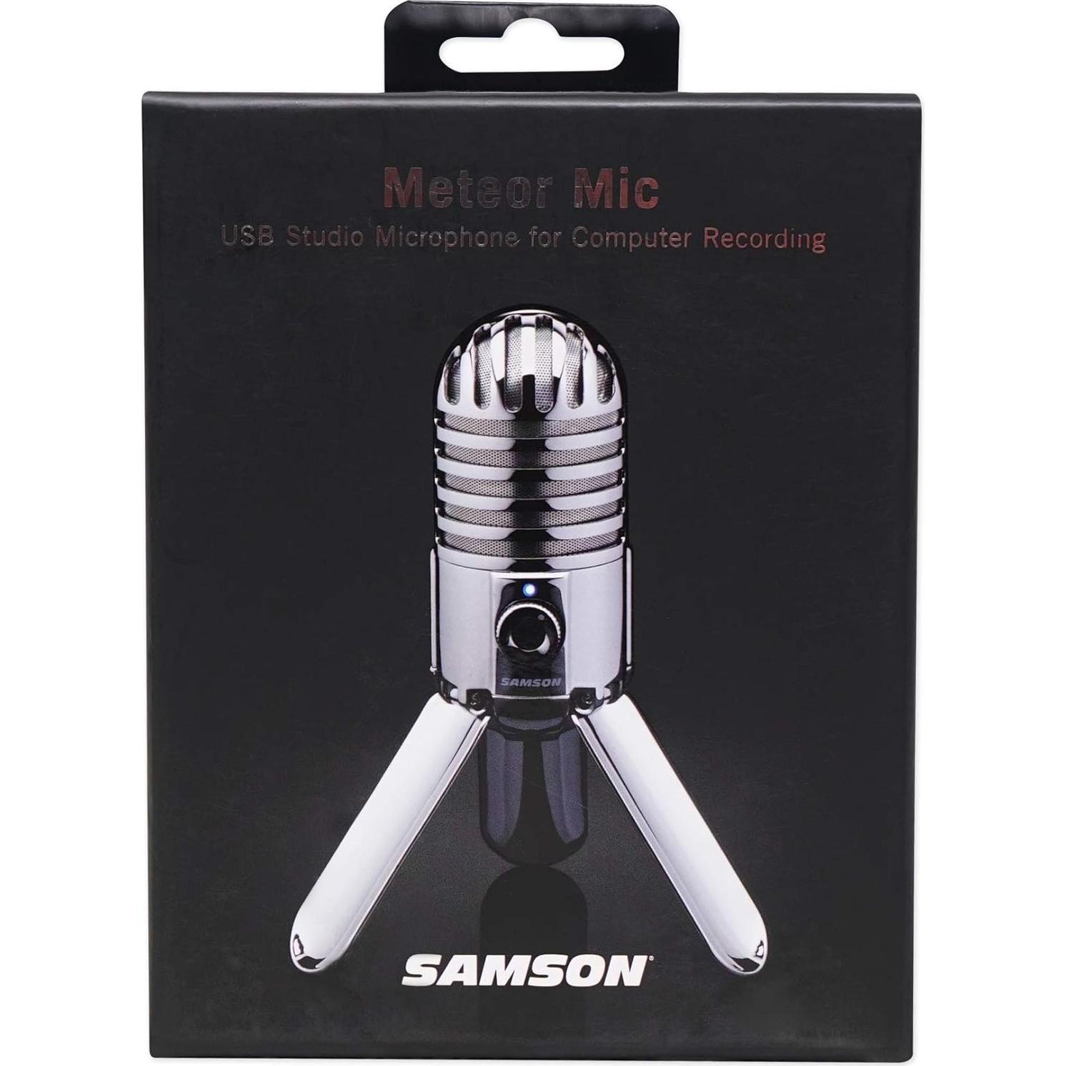 Micrófono Condensador USB Samson Meteor Mic 25mm Cardioide