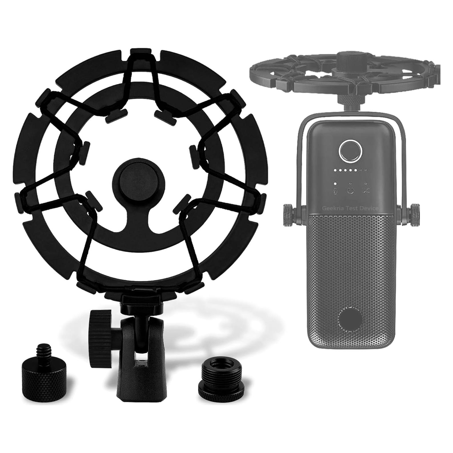 Soporte de Micrófono Geekria Antivibración Metal Negro