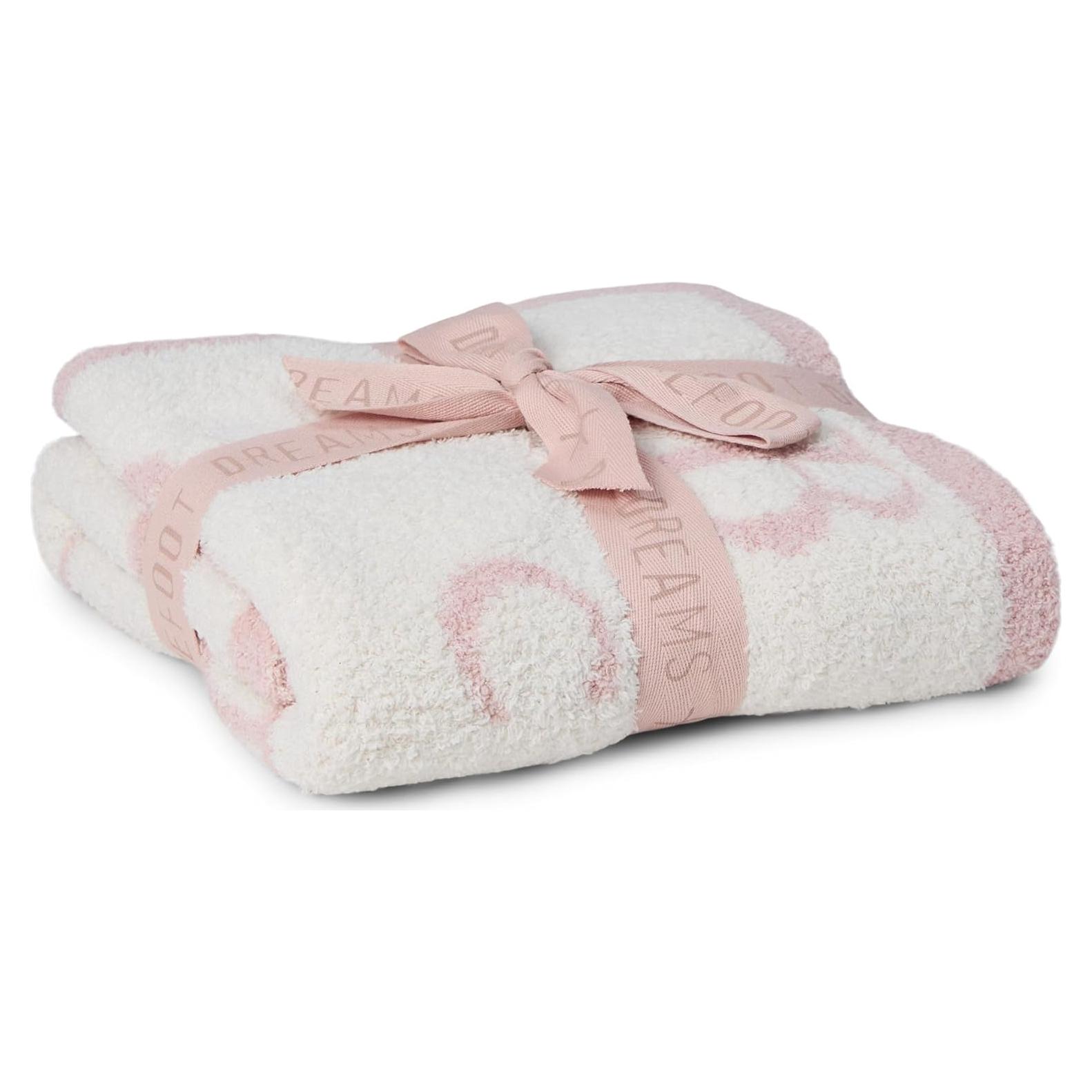 Manta CozyChic ABC Barefoot Dreams Rosa Bebé 76x102 cm