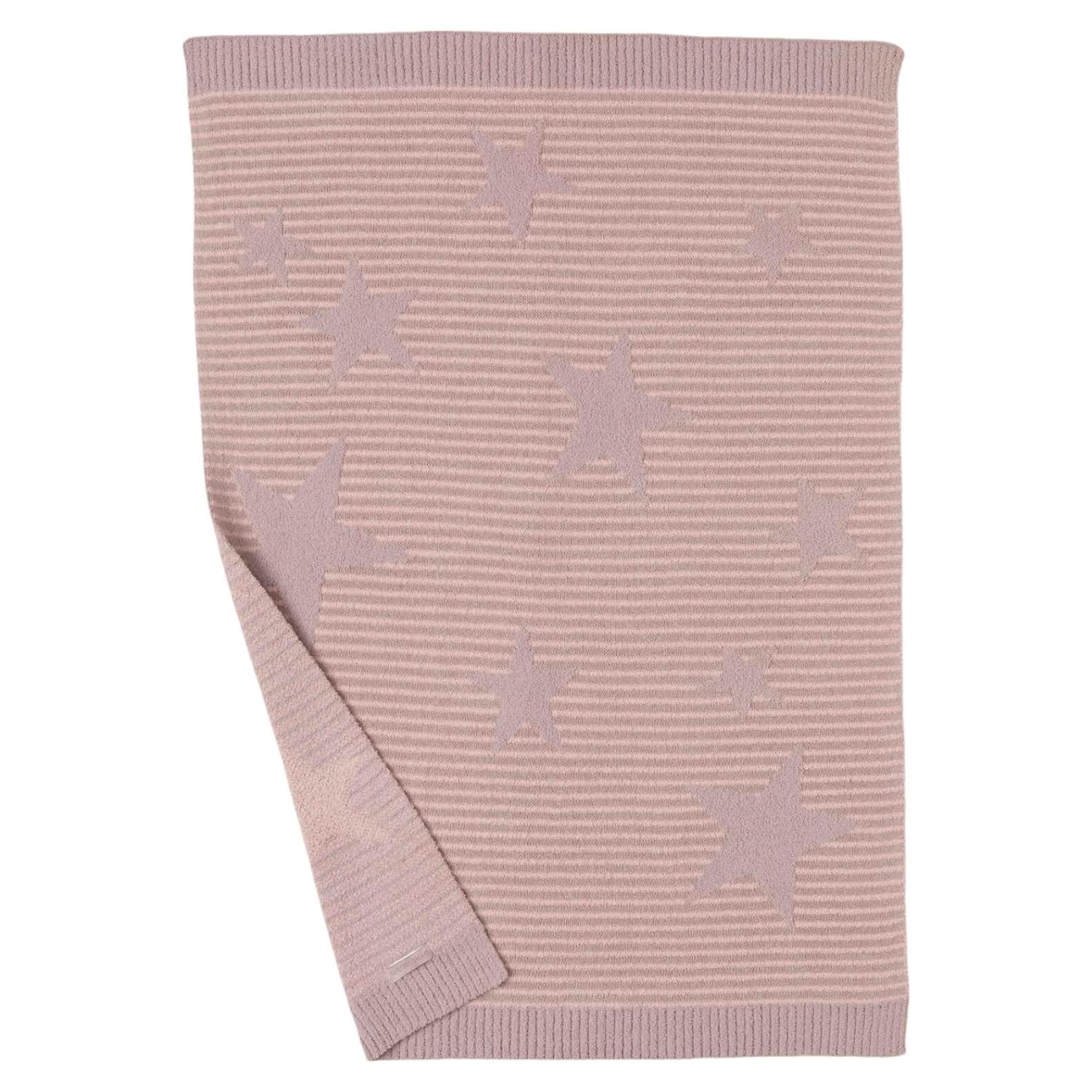 Manta de Cochecito Barefoot Dreams CozyChic 100% Algodón Rosa