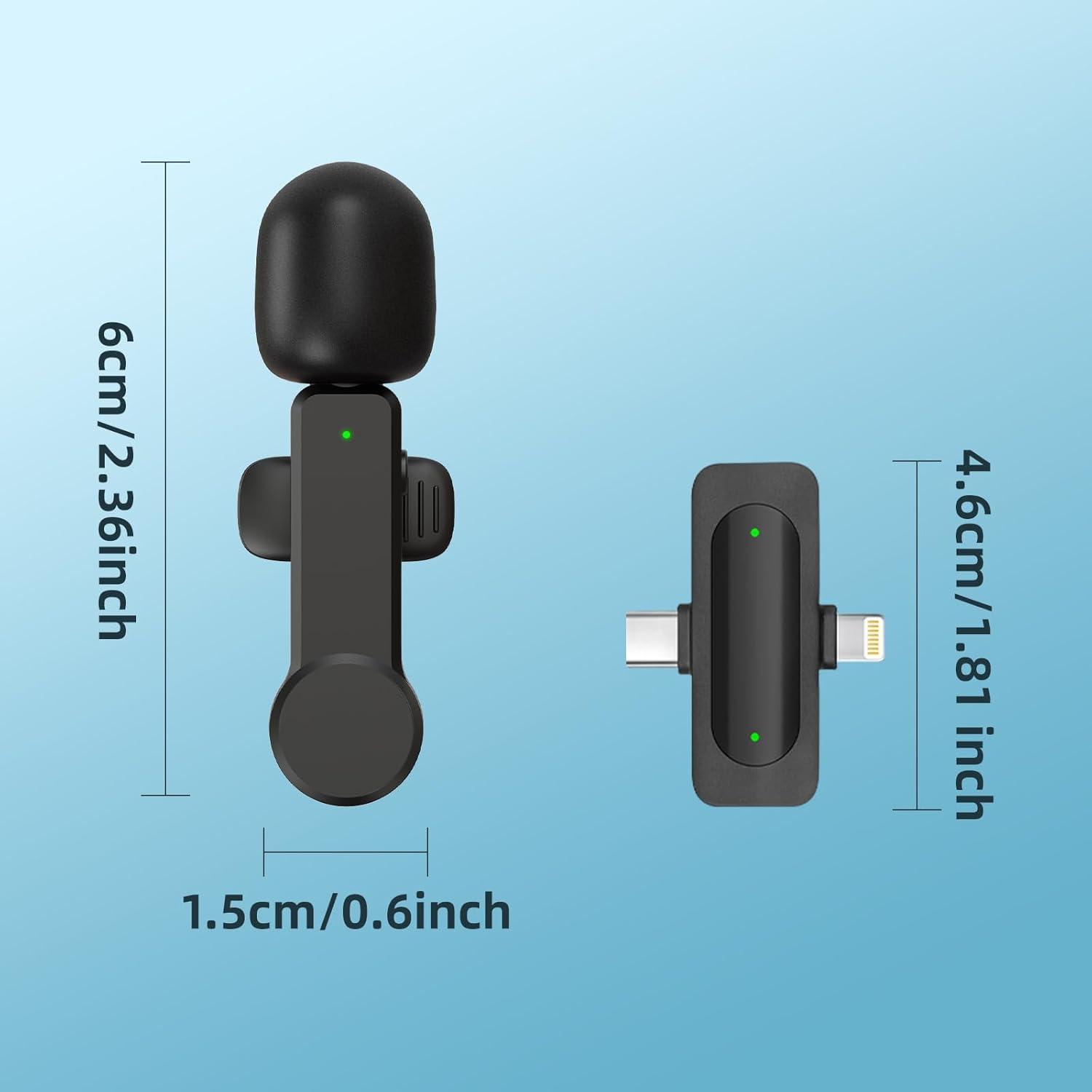 Micrófono Lavalier Inalámbrico TXTUNE K20 para iPhone y Android