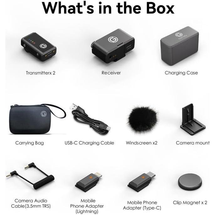 Micrófono Inalámbrico Gamiity M15 con Cancelación de Ruido AI