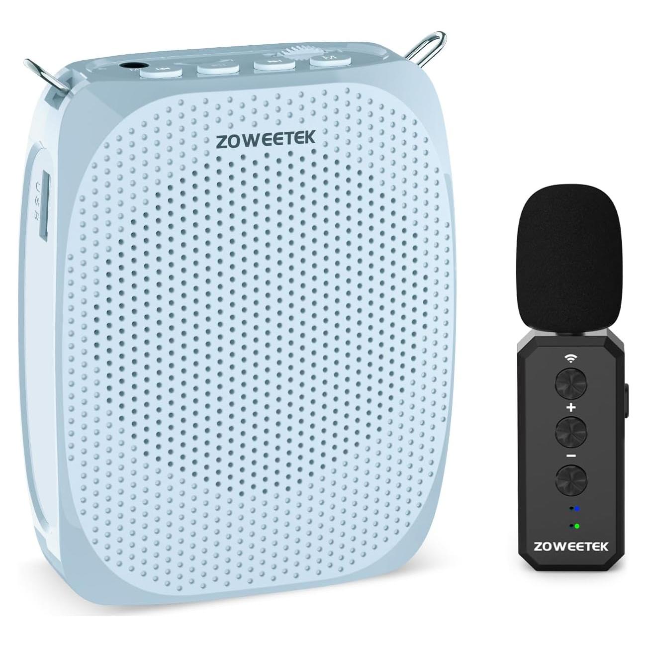 Amplificador de Voz Inalámbrico ZOWEETEK S611 con Micrófono Lavalier