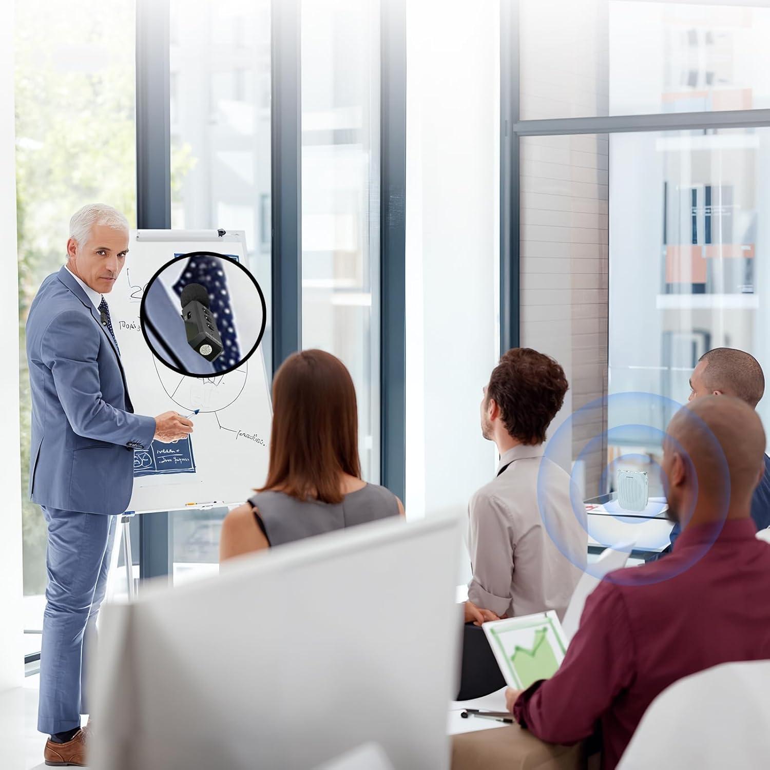 Amplificador de Voz Inalámbrico ZOWEETEK S611 con Micrófono Lavalier