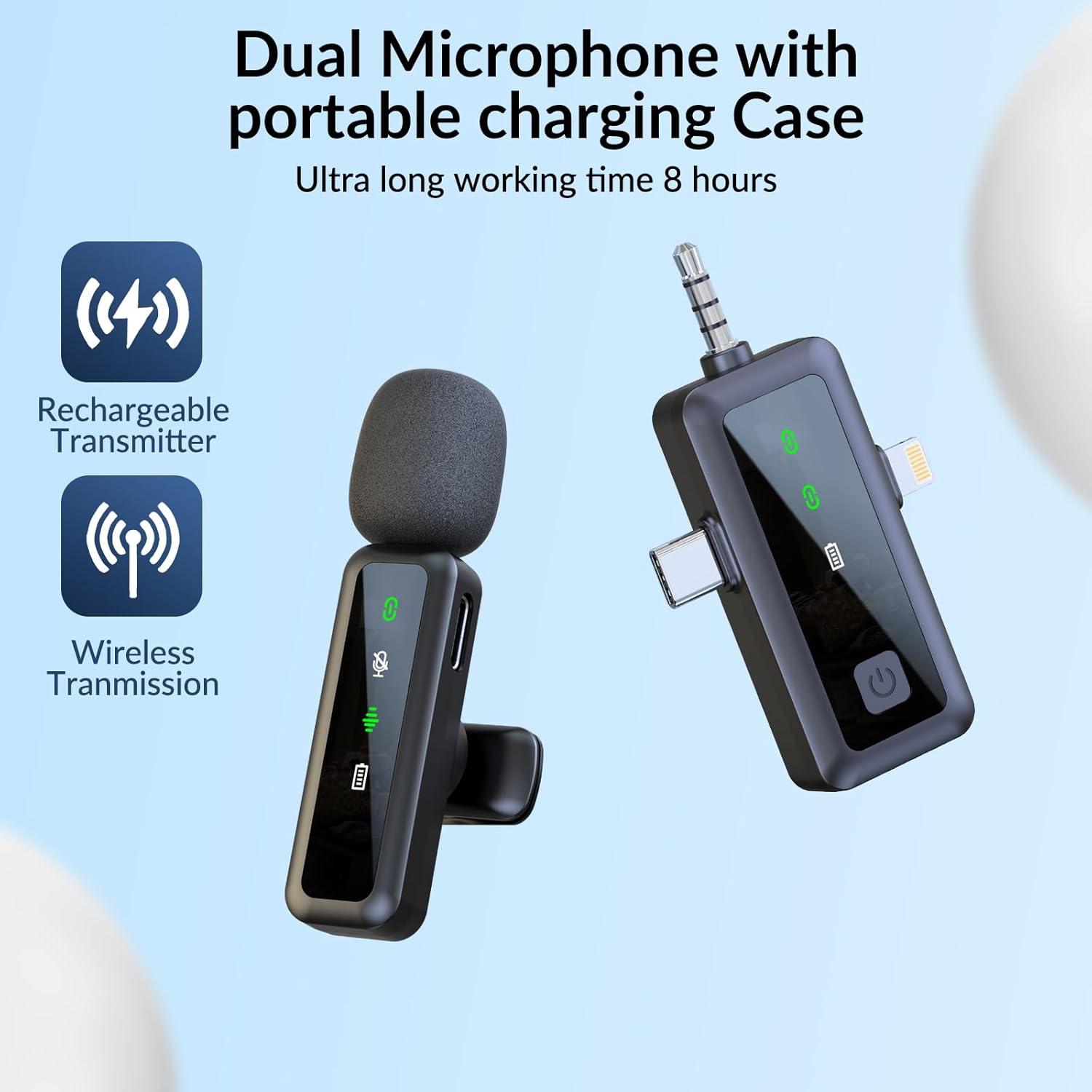 Micrófono Lavalier Inalámbrico SILVER AUTUMN H65 USB-C