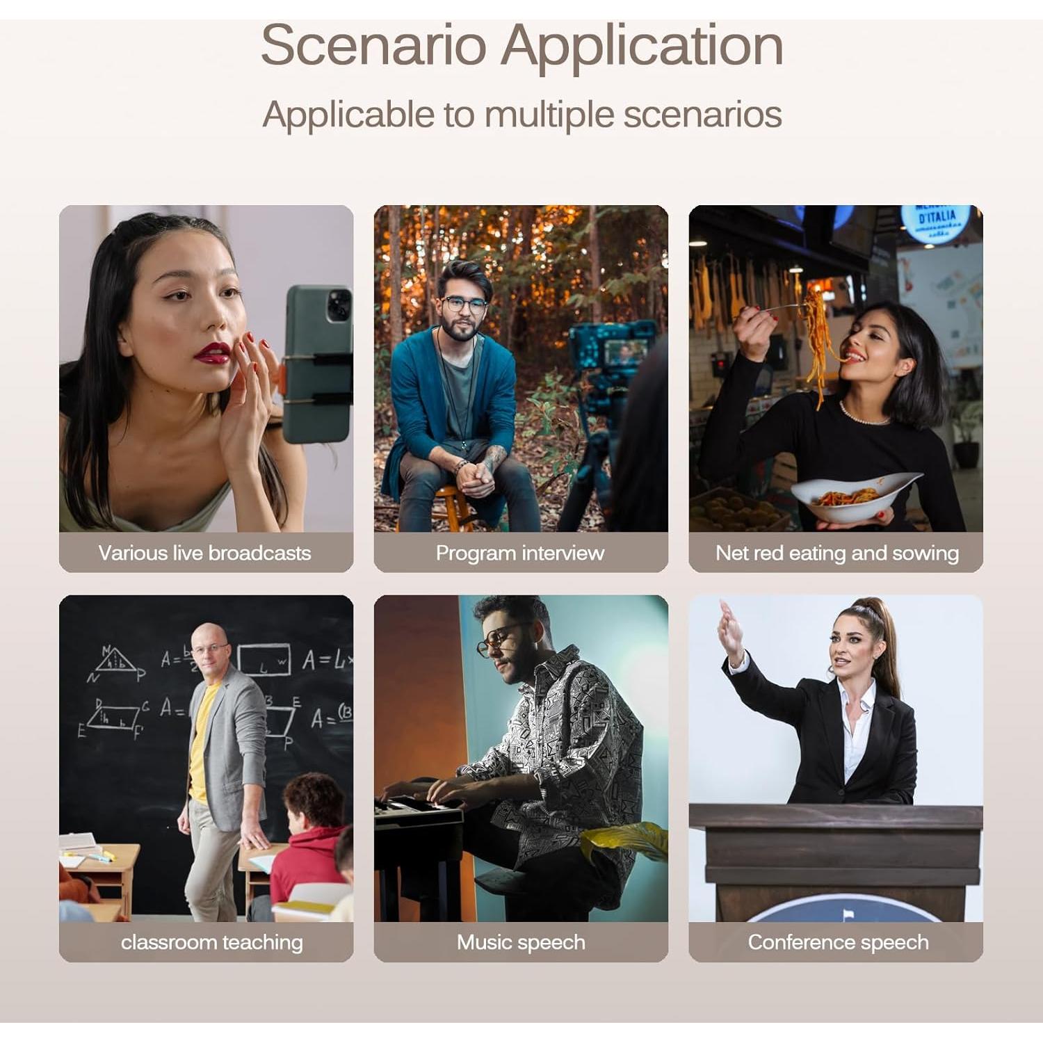 Micrófono Lavalier Inalámbrico LIZHUZHONG K9 para iPhone - 24H Batería