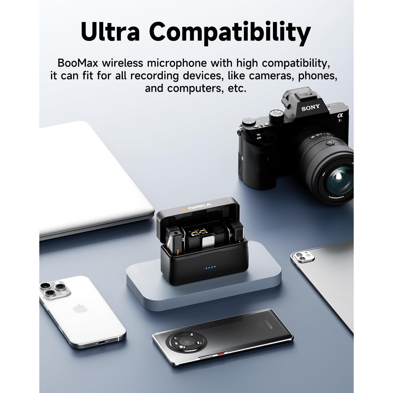 Micrófono Lavalier Inalámbrico Comica BooMax 48kHz 32-bit