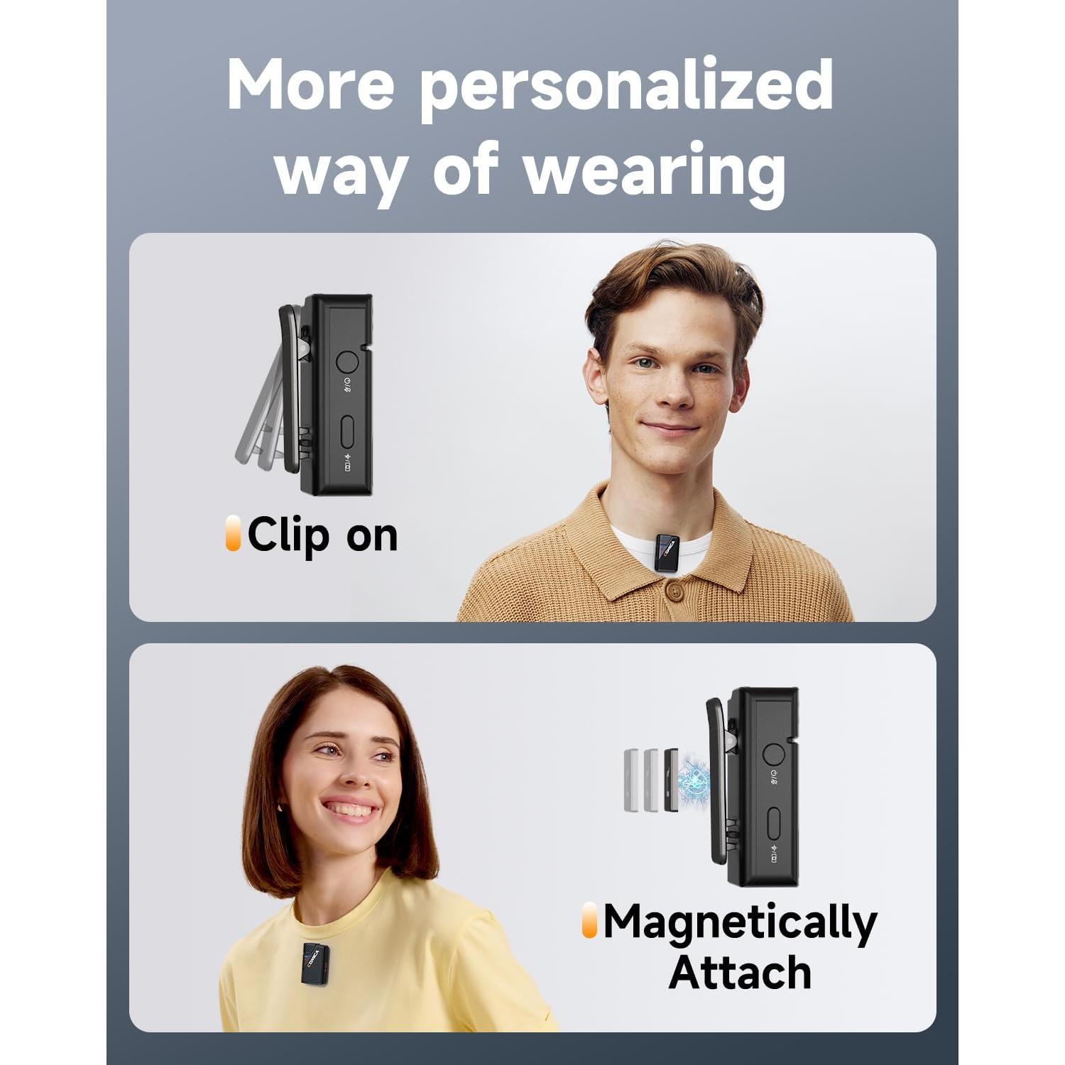 Micrófono Lavalier Inalámbrico Comica BooMax 48kHz 32-bit