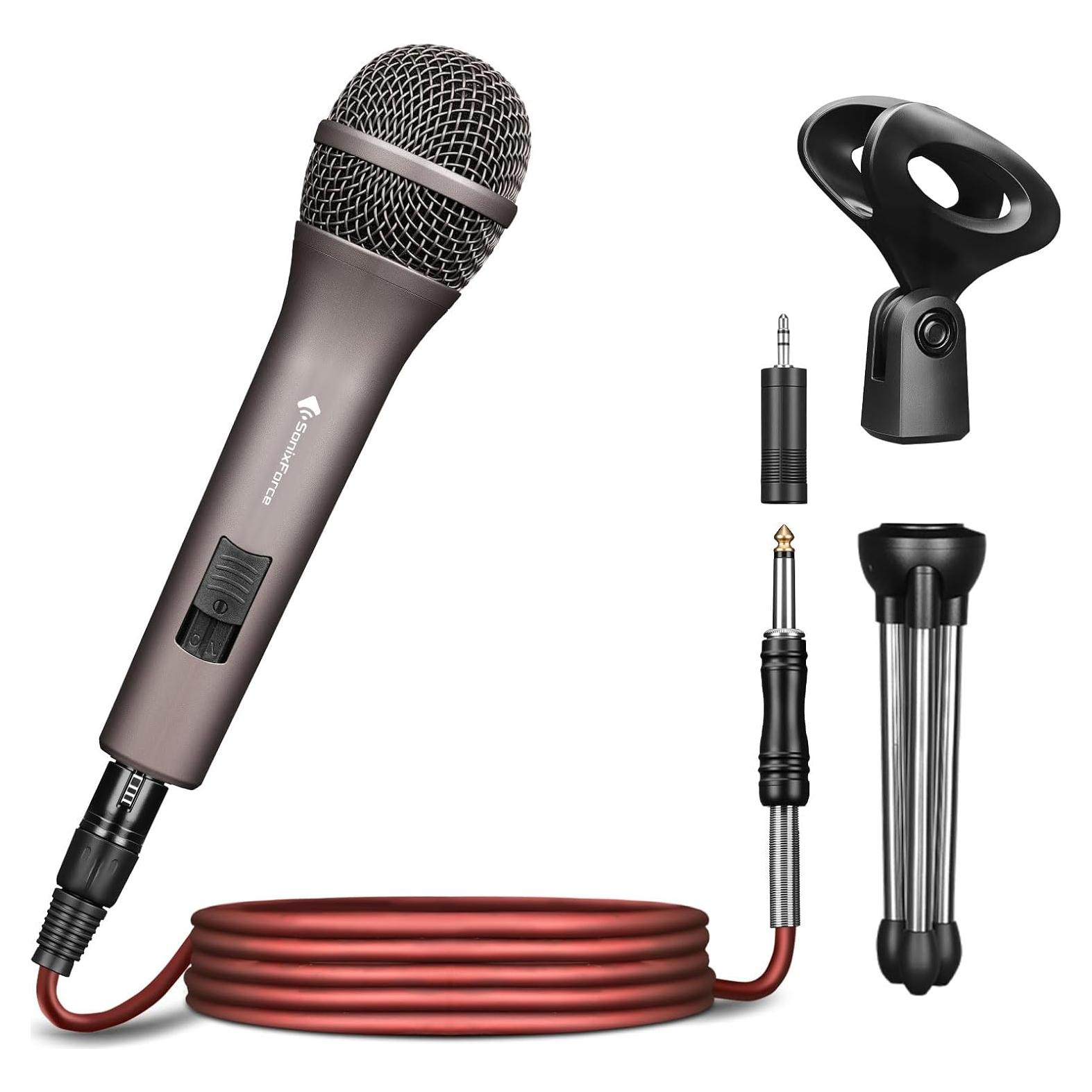 Micrófono Dinámico Profesional SonixForce SFYS26N 4.88m XLR