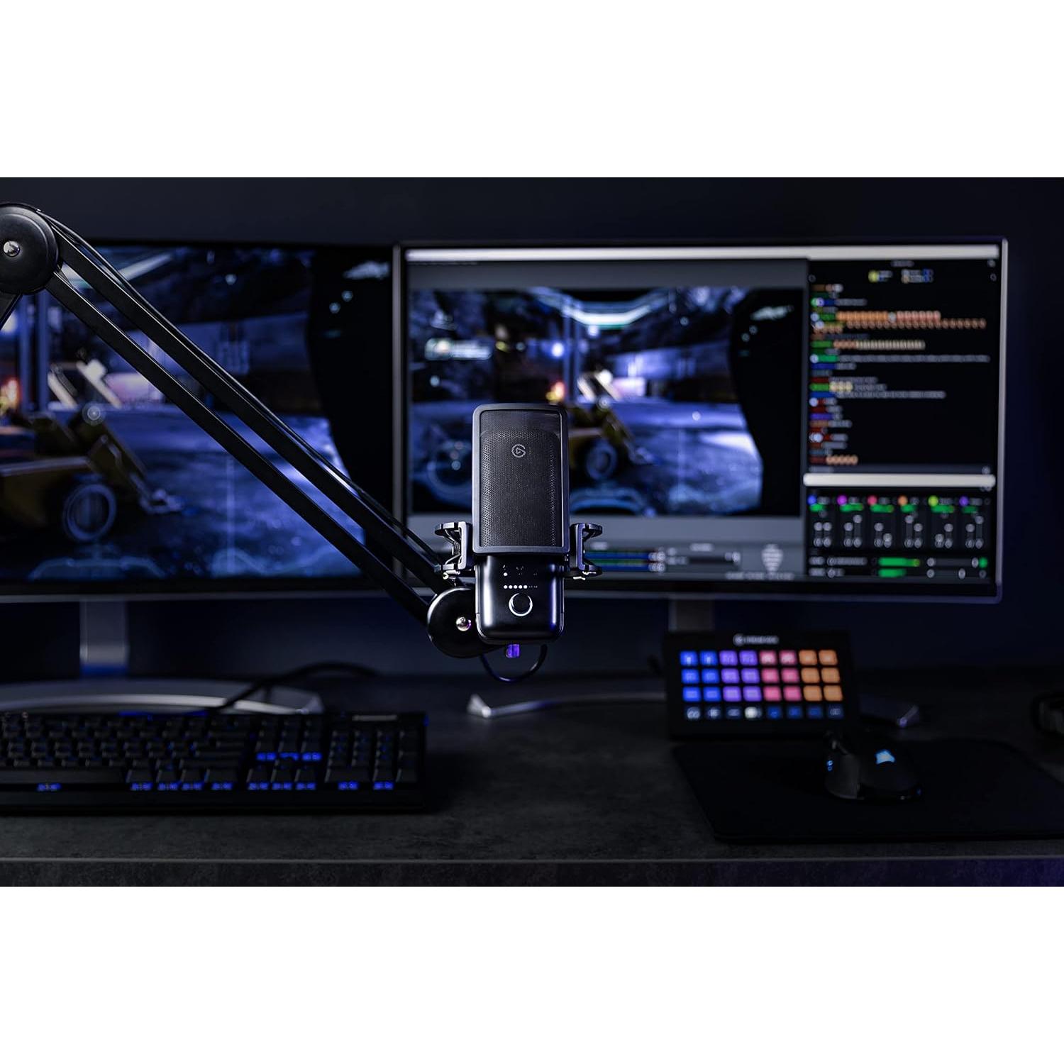 Micrófono de condensador USB Elgato Pro Audio con escudo anti-plosivo