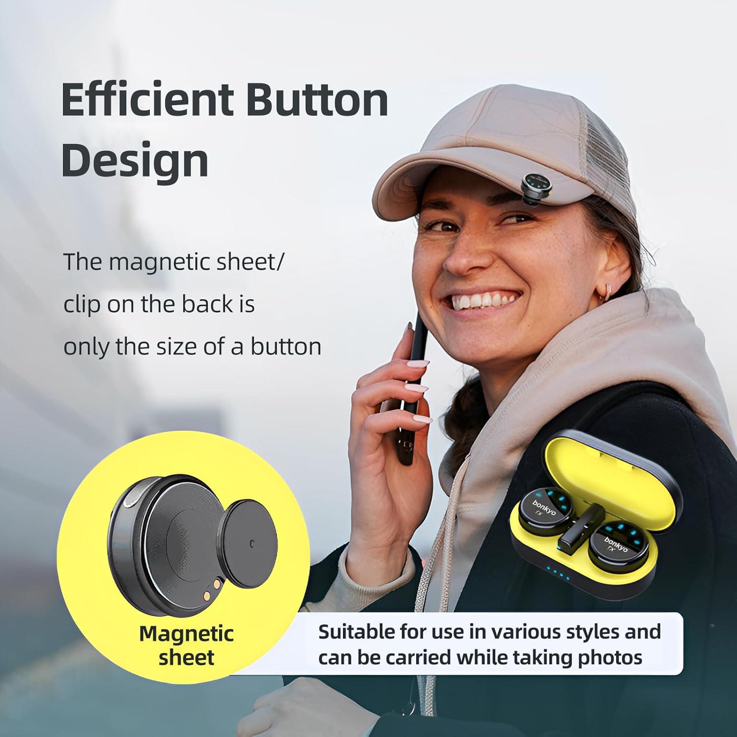 Micrófono Lavalier Inalámbrico Bonkyo S3 - Cancelación de Ruido, 20KHz