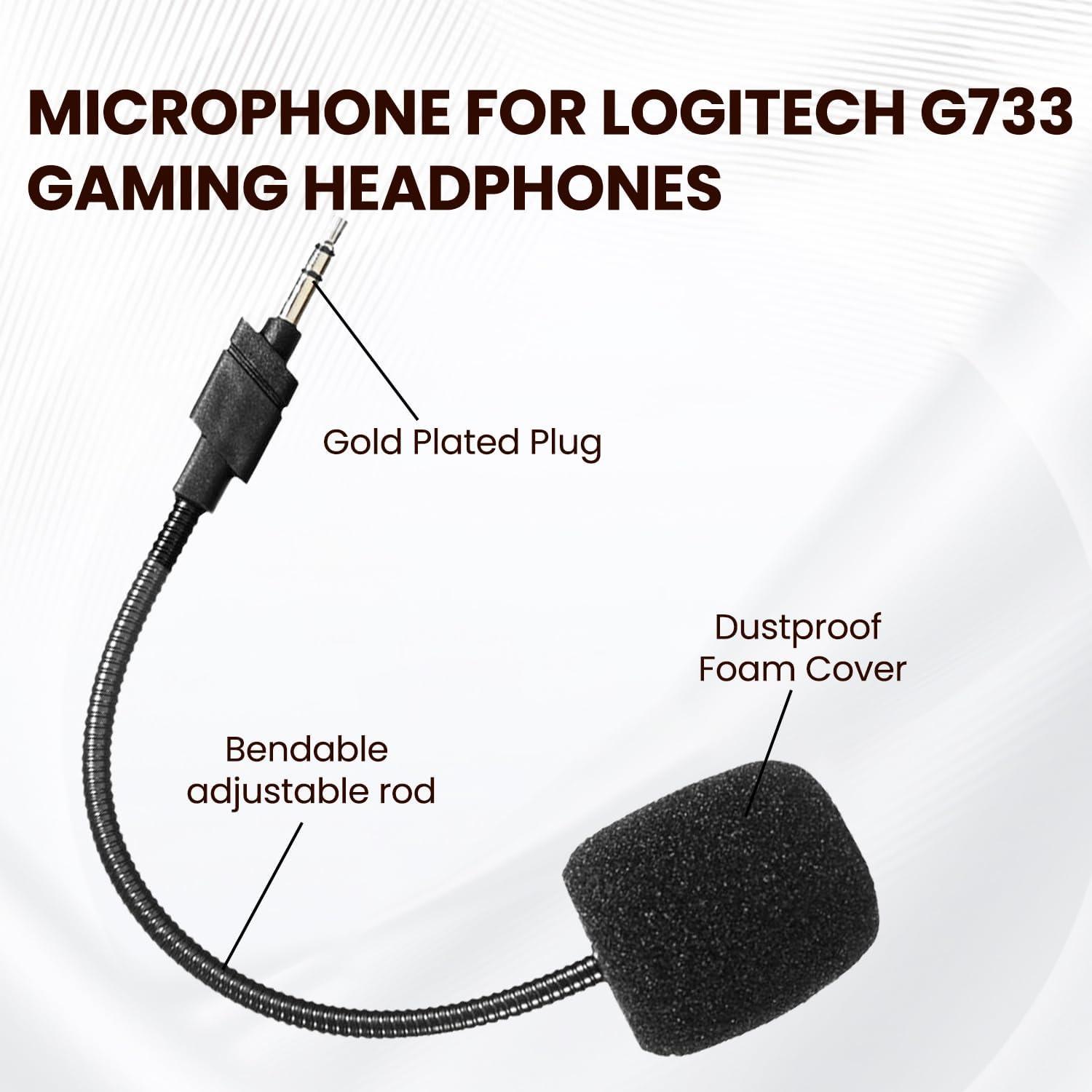 Micrófono de Reemplazo Logitech G733 - Flexible y Antirruido