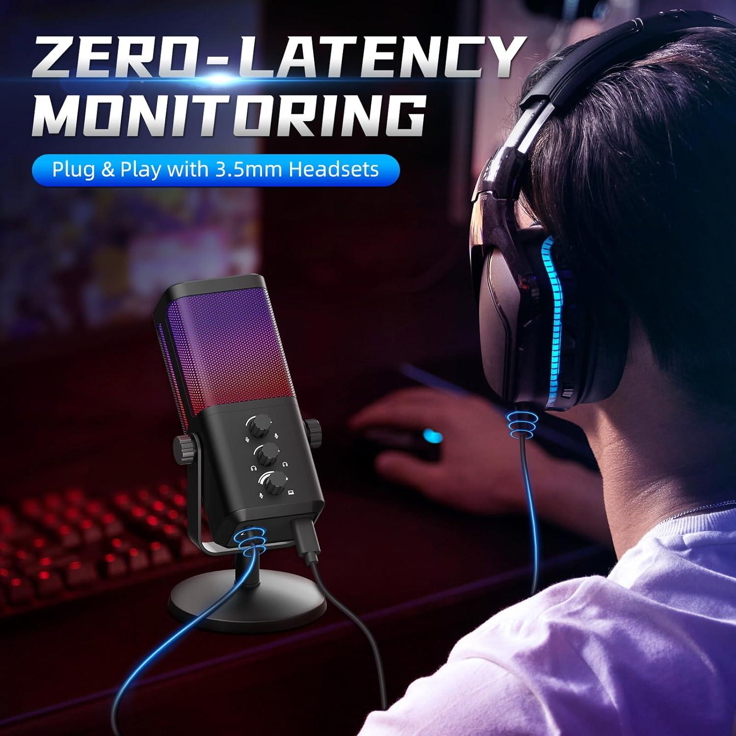 Micrófono Dinámico XTUGA M7 para Streaming y Podcast 48kHz