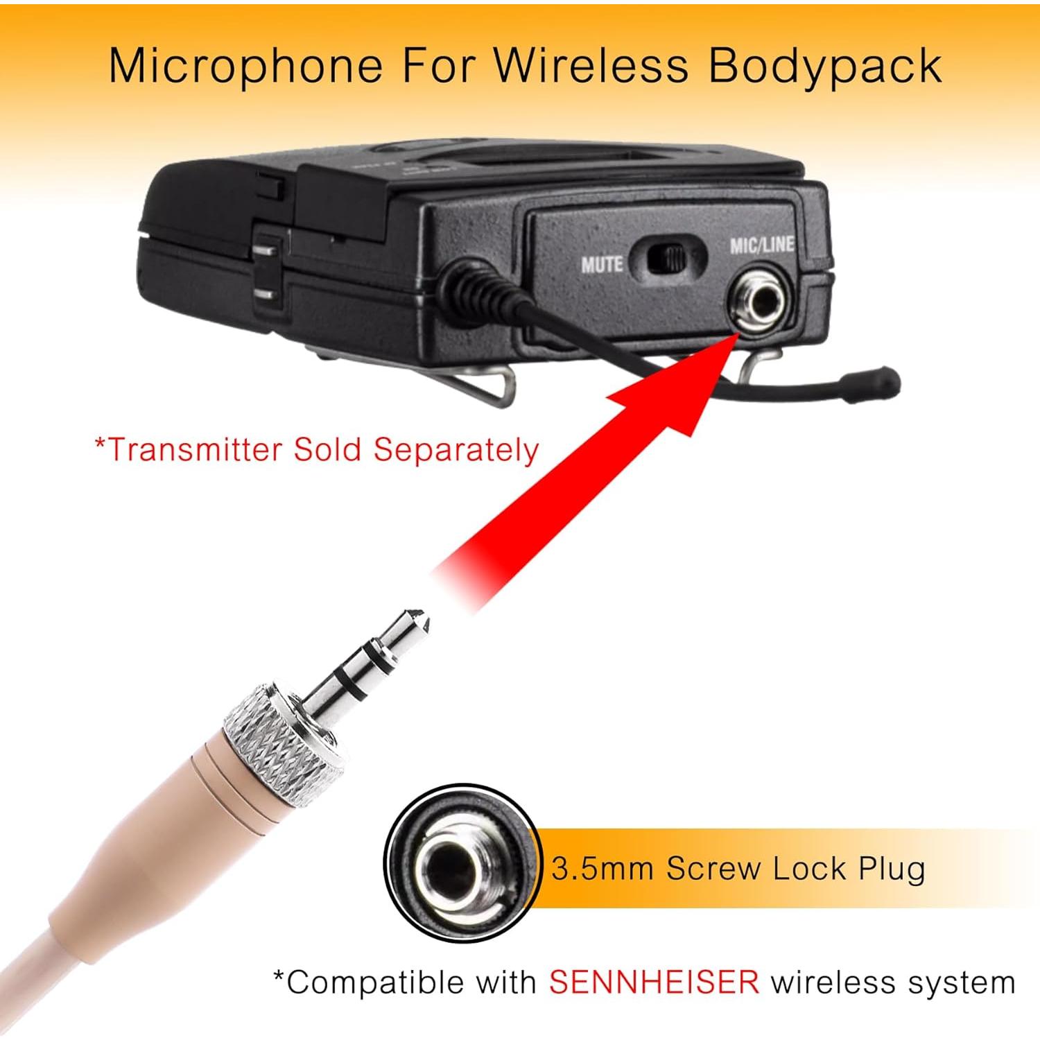 Micrófono de Auricular Oculto Sennheiser H21Q-C2 Beige