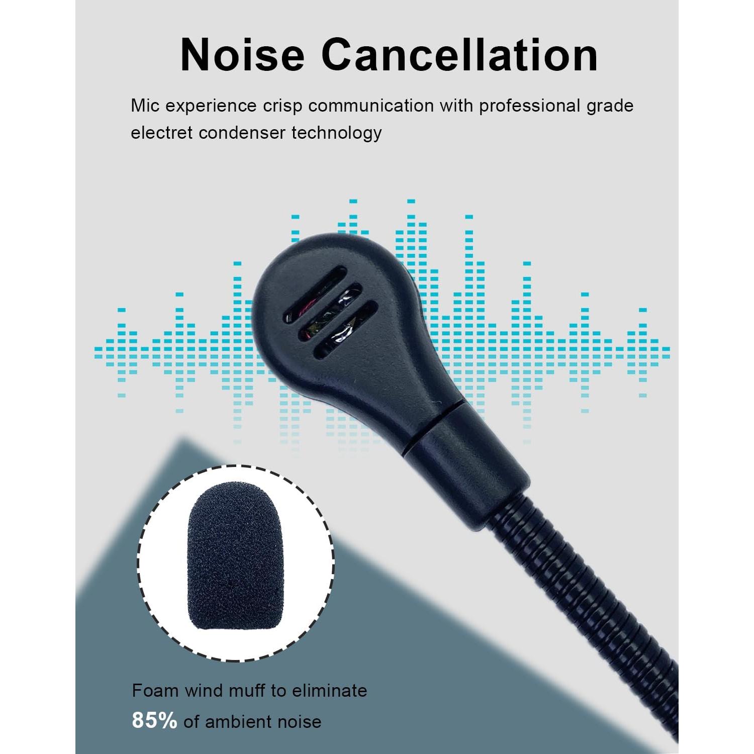 Micrófono de Reemplazo SPTSSWET 3.5mm con Brazo Flexible