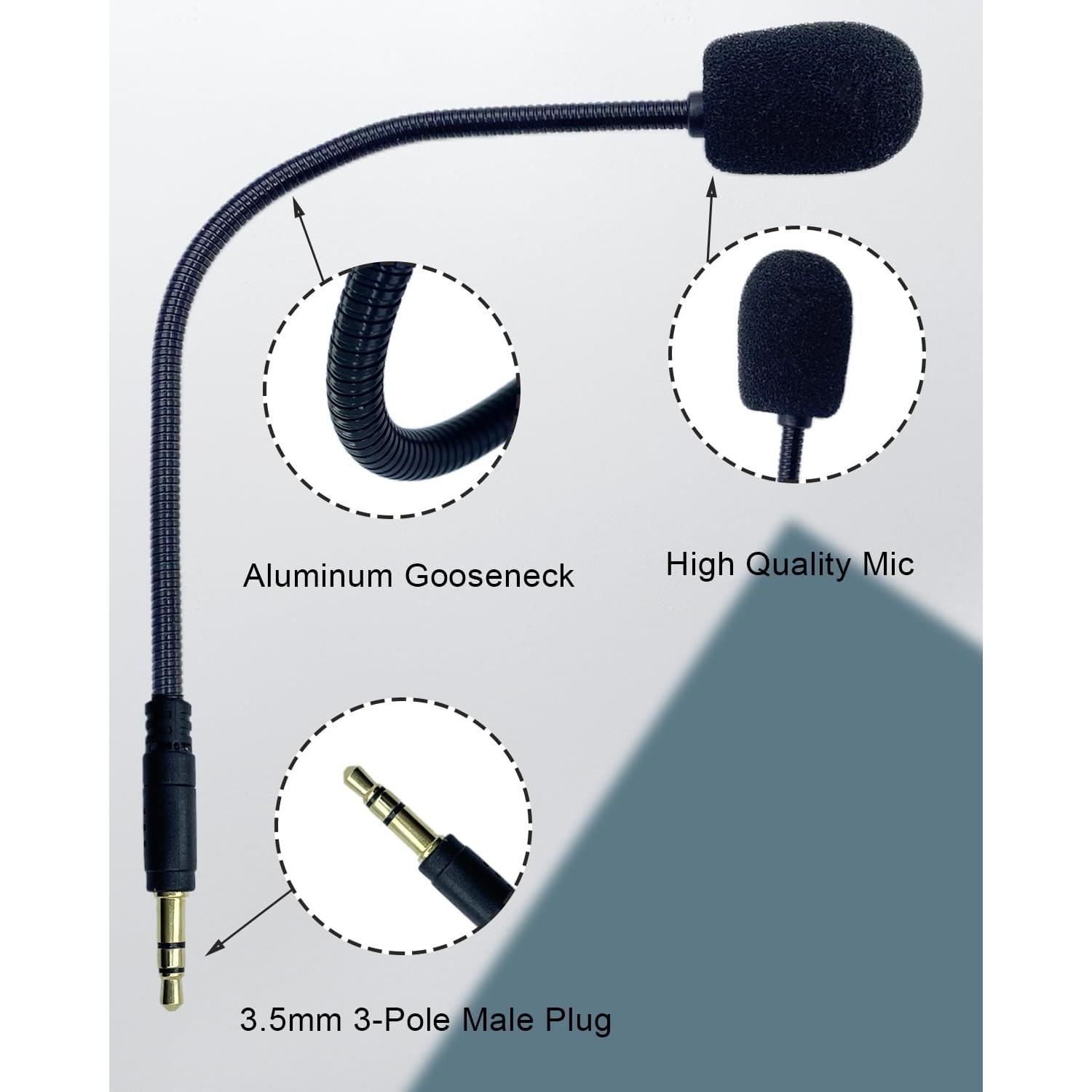 Micrófono de Reemplazo SPTSSWET 3.5mm con Brazo Flexible