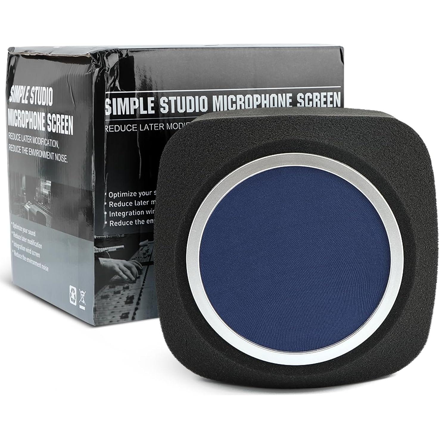 Escudo de Aislamiento para Micrófono Loyanger - Filtro de Ruido Azul