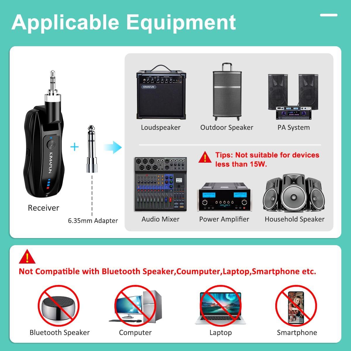Sistema de micrófono lavalier inalámbrico KIMAFUN KM-G70, 2TX+1RX