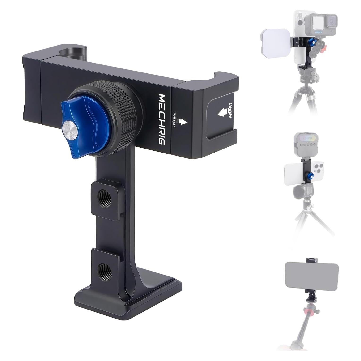 Soporte de teléfono Came-TV 83001 con rotación 360° y zapata fría